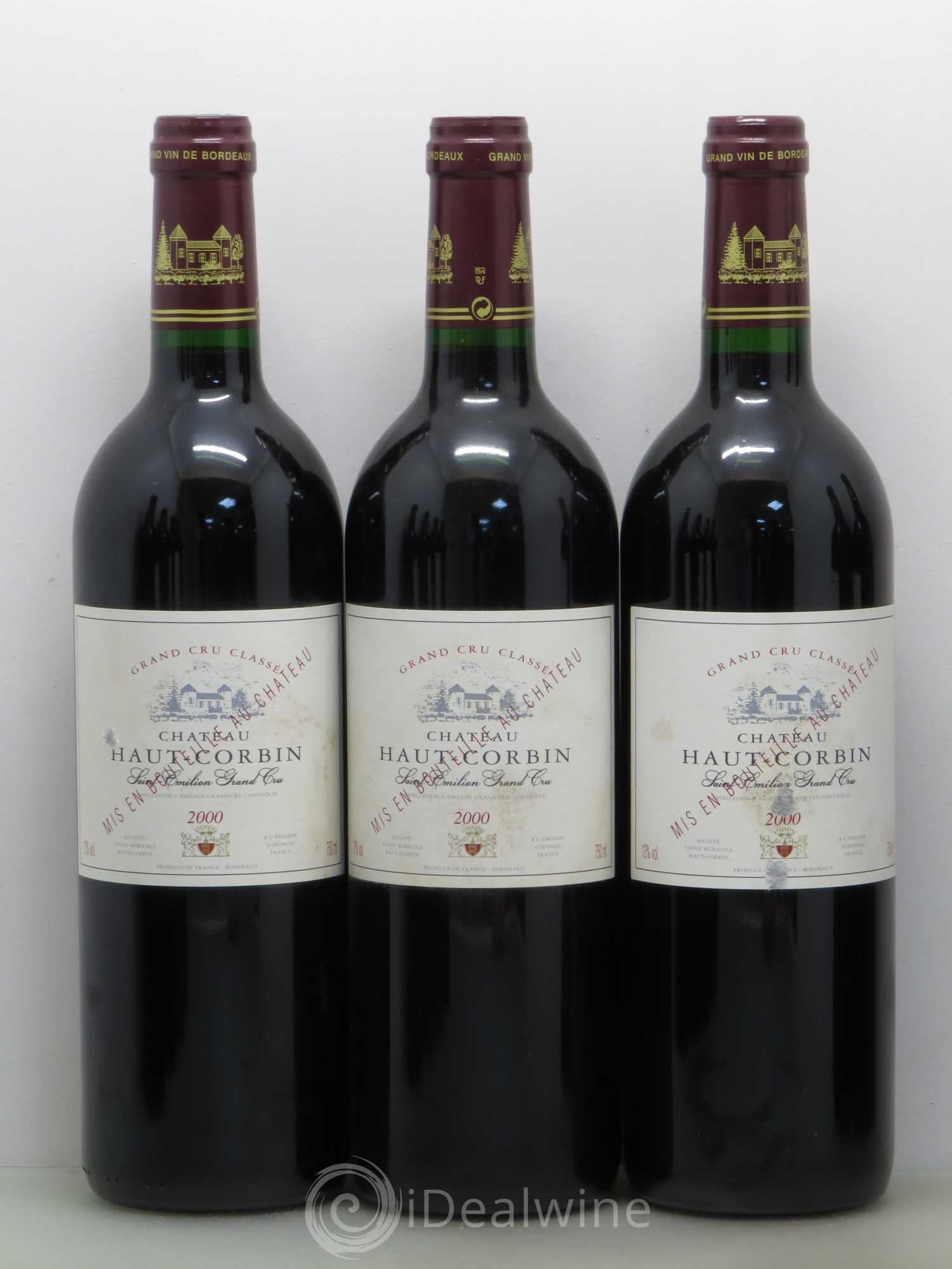 Château Haut Corbin Grand Cru 2000 - Lot de 12 bouteilles - 2