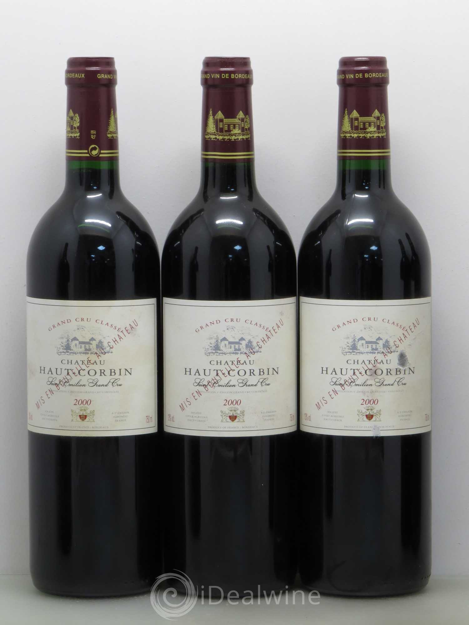 Château Haut Corbin Grand Cru 2000 - Lot de 12 bouteilles - 3