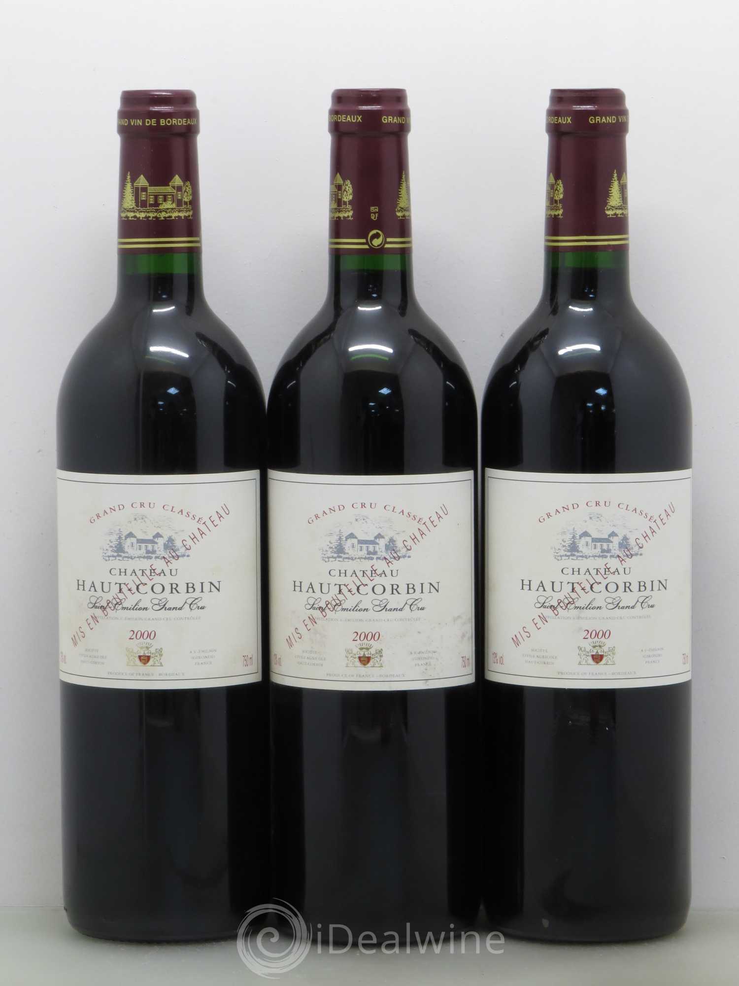Château Haut Corbin Grand Cru 2000 - Lot de 12 bouteilles - 4