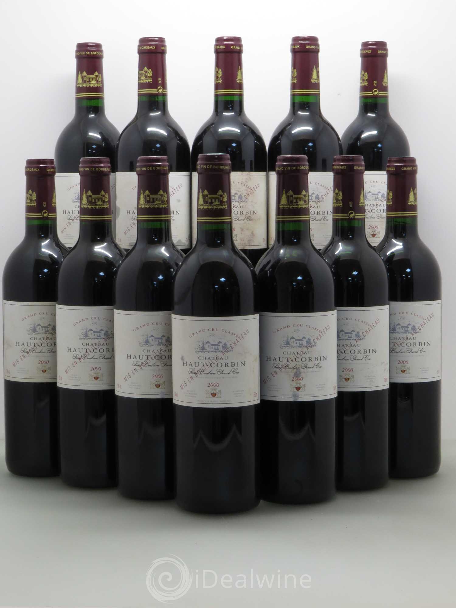 Château Haut Corbin Grand Cru 2000 - Lot de 12 bouteilles - 0