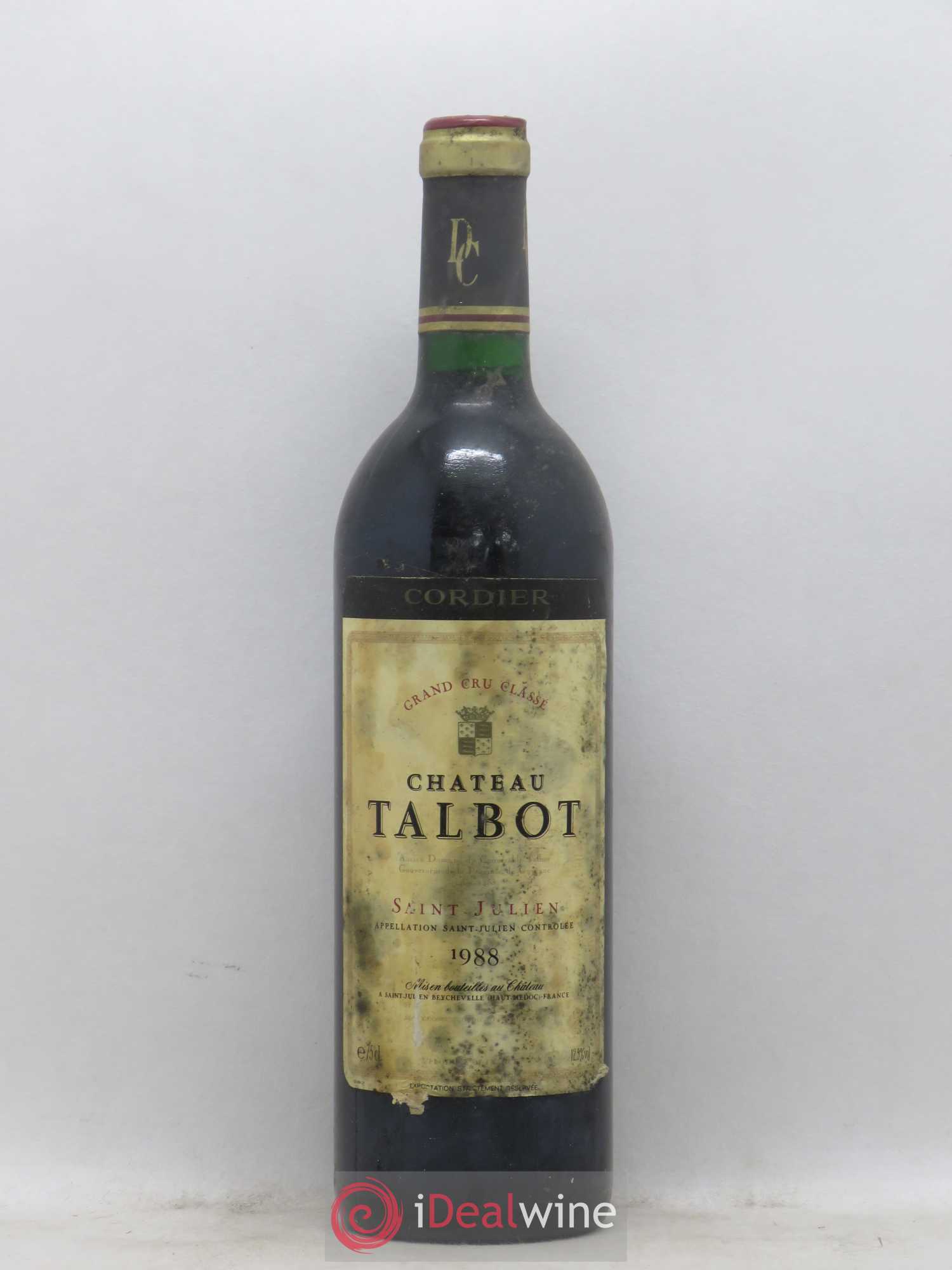 Château Talbot 4ème Grand Cru Classé 1988 - Lot de 1 bouteille - 0
