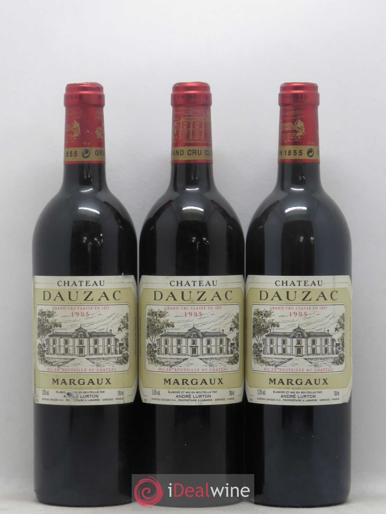 Château Dauzac 5ème Grand Cru Classé 1995 - Lot de 3 bouteilles - 0