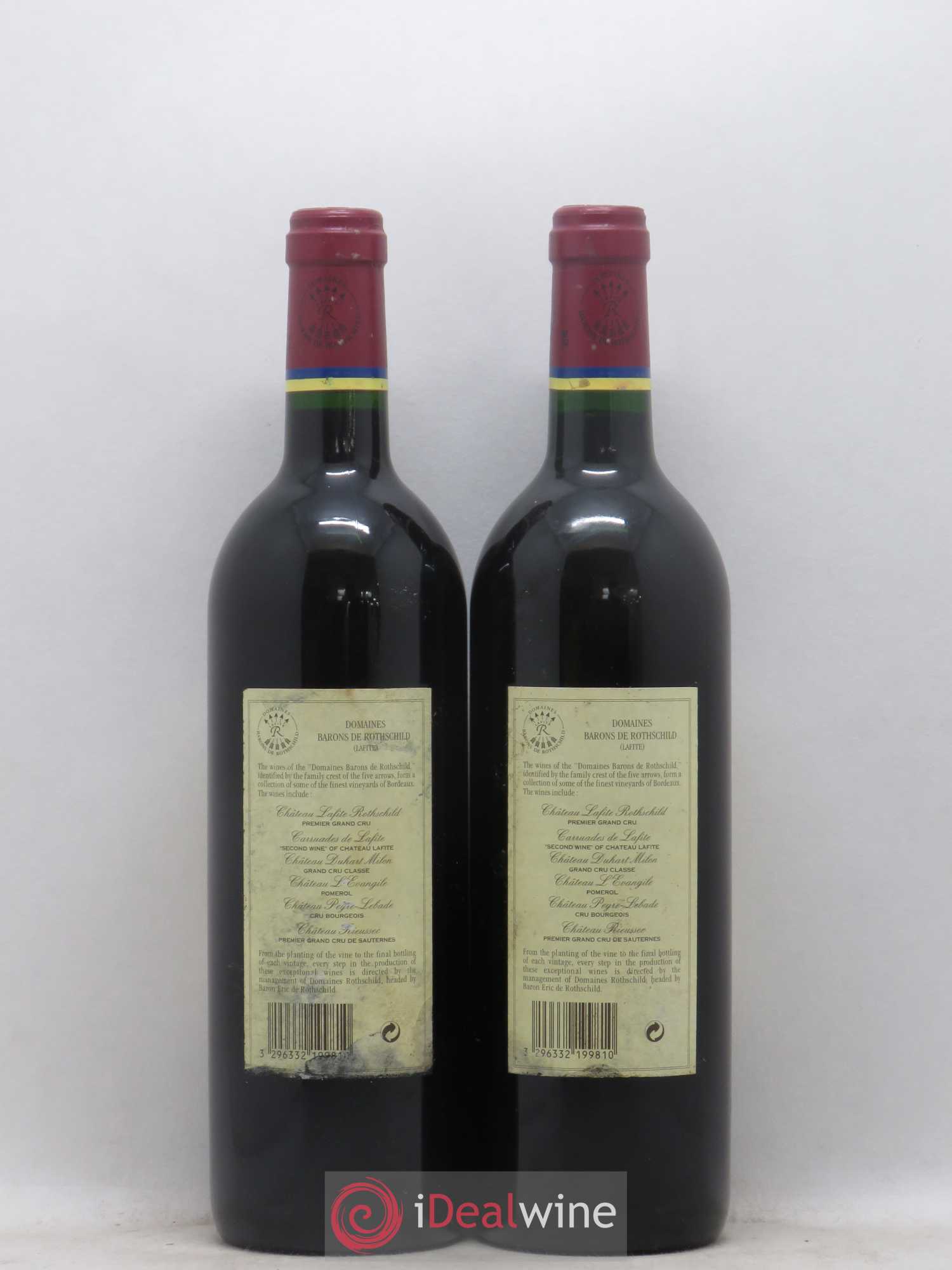 Carruades de Lafite Rothschild Second Vin 1998 - Lot de 2 bouteilles - 1