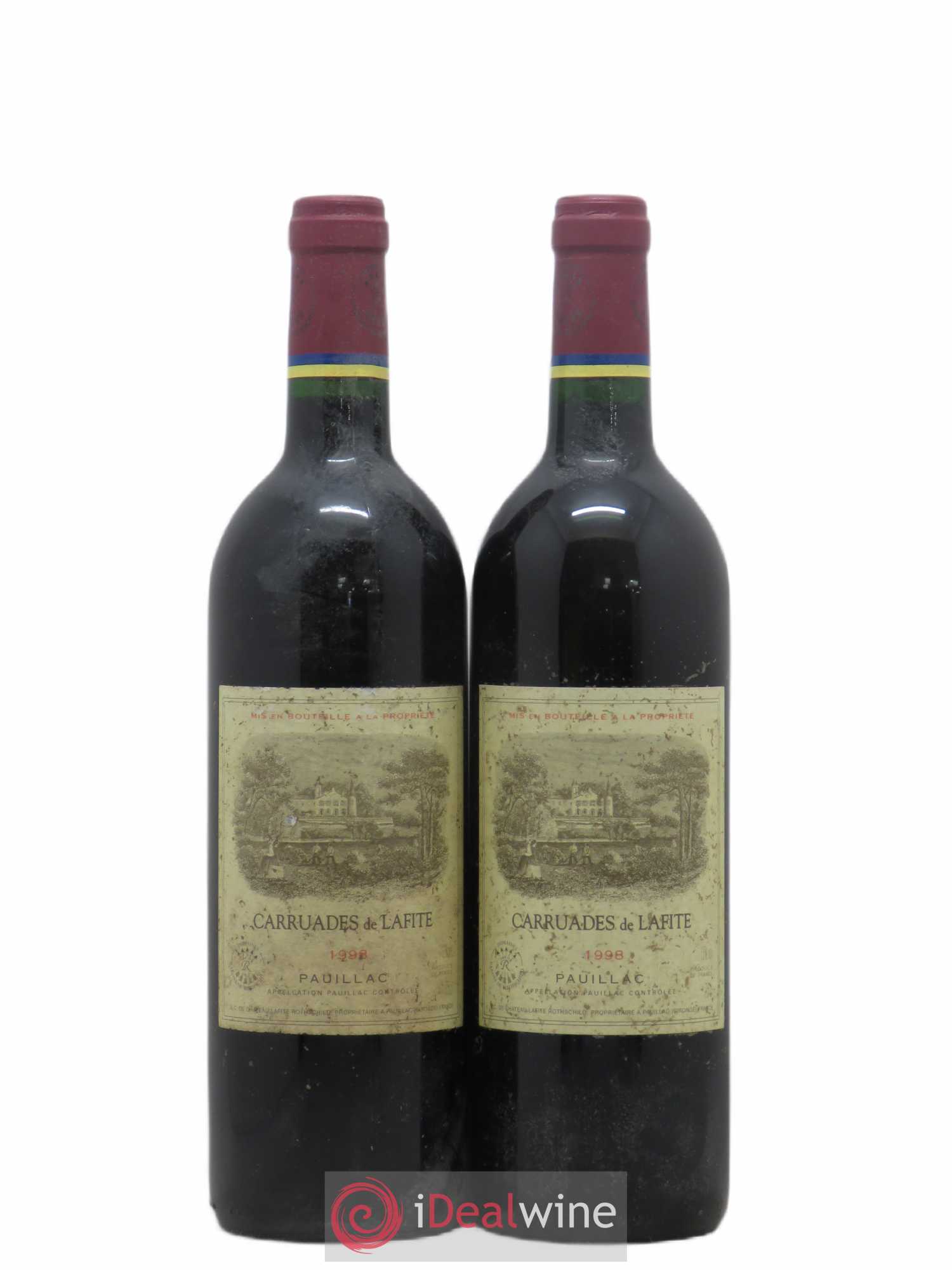 Carruades de Lafite Rothschild Second Vin 1998 - Lot de 2 bouteilles - 0