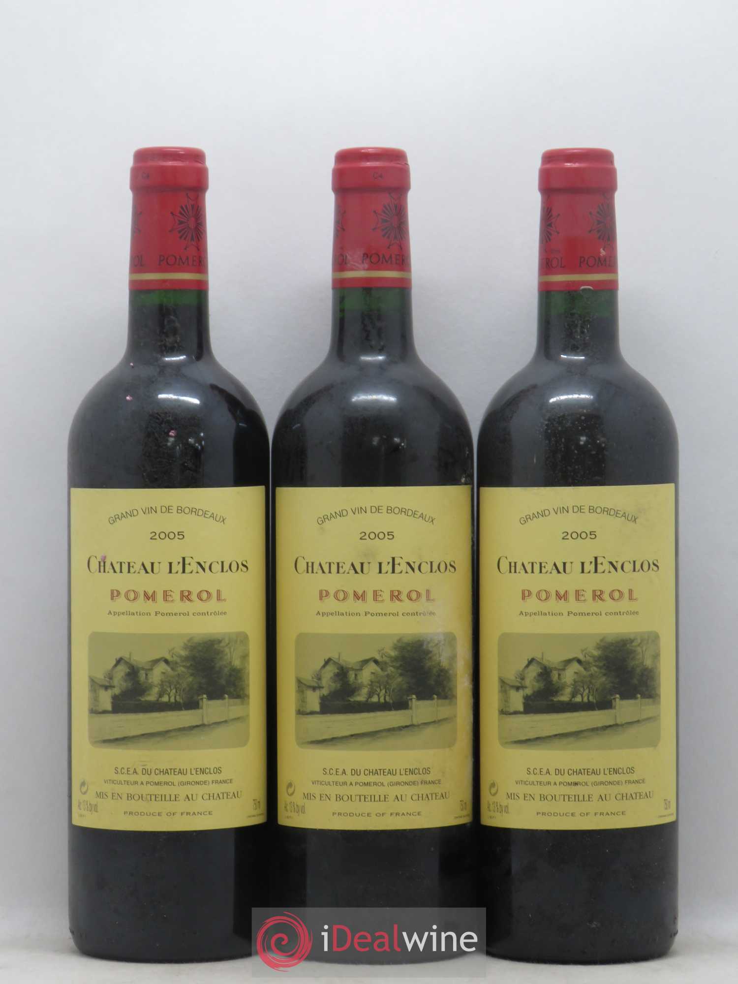 Château l' Enclos 2005 - Lot de 3 bouteilles - 0
