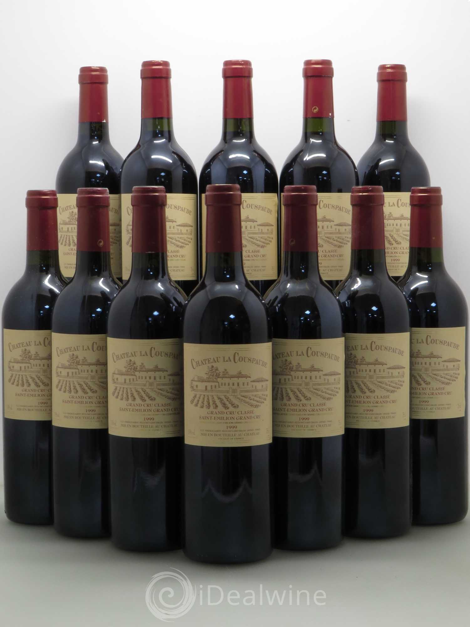 Château la Couspaude Grand Cru Classé 1999 - Lot de 12 bouteilles - 0