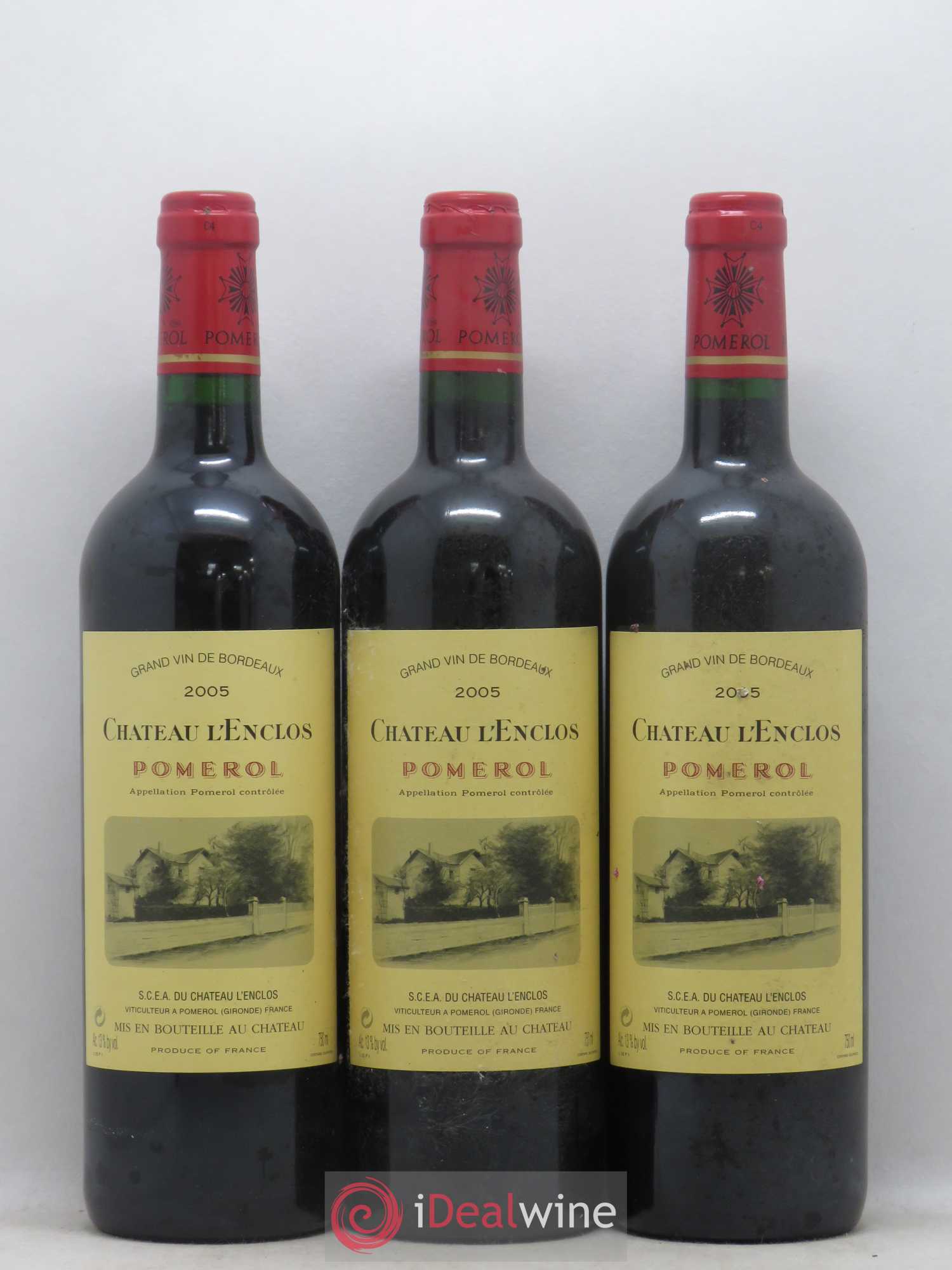 Château l' Enclos 2005 - Lot de 3 bouteilles - 0