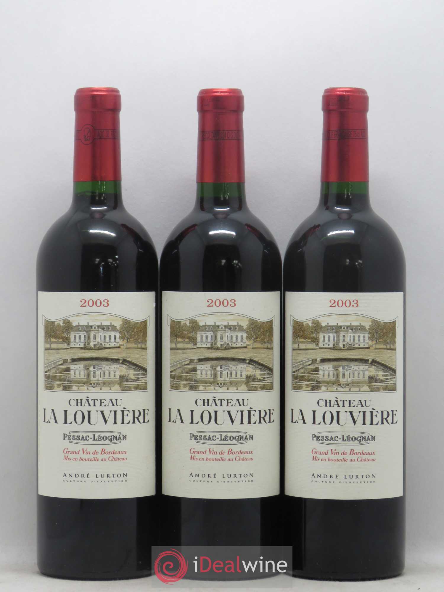 Château la Louvière 2003 - Lot de 3 bouteilles - 0