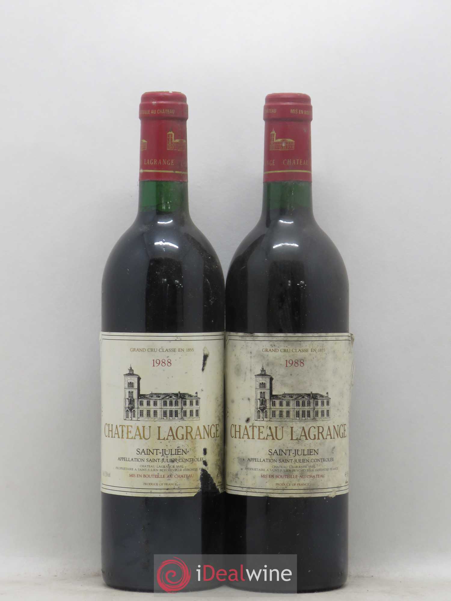 Château Lagrange 3ème Grand Cru Classé 1988 - Lot de 2 bouteilles - 0