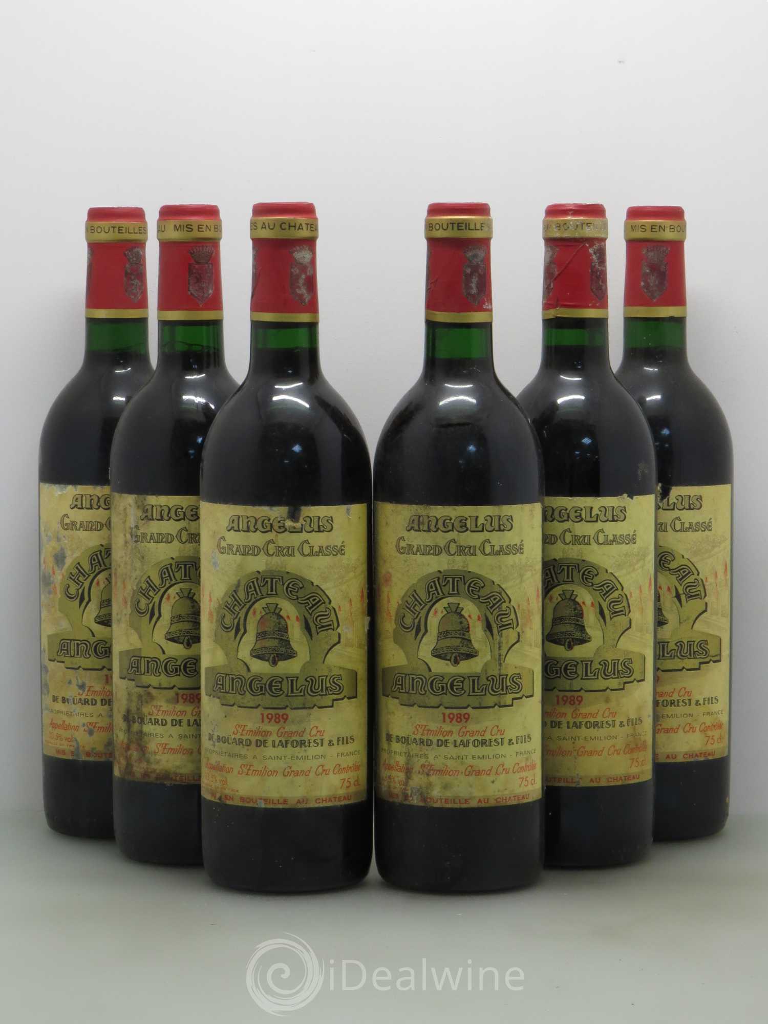 Château Angélus 1er Grand Cru Classé A 1989 - Lot de 6 bouteilles - 0