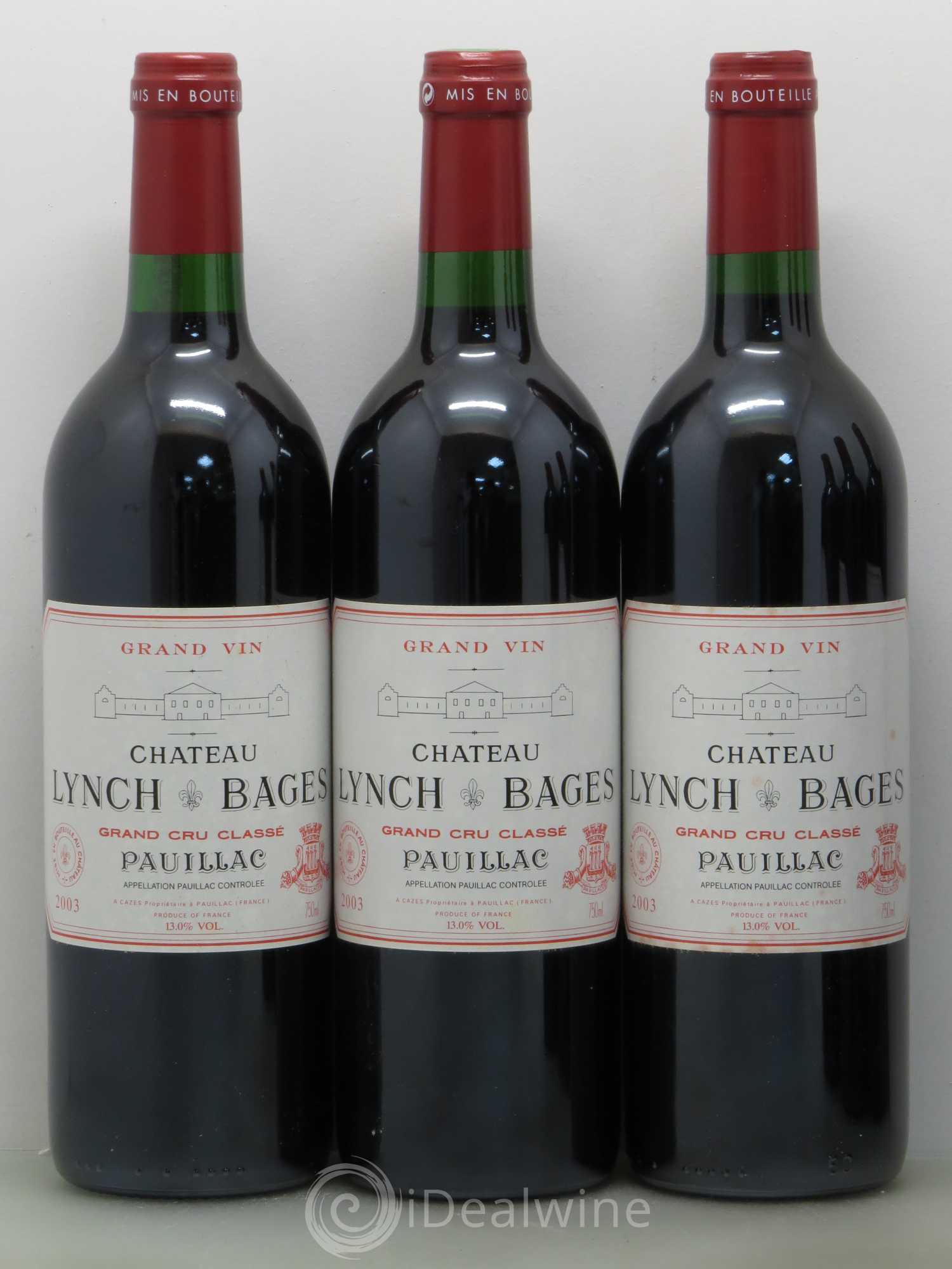Château Lynch Bages 5ème Grand Cru Classé 2003 - Lot de 6 bouteilles - 1