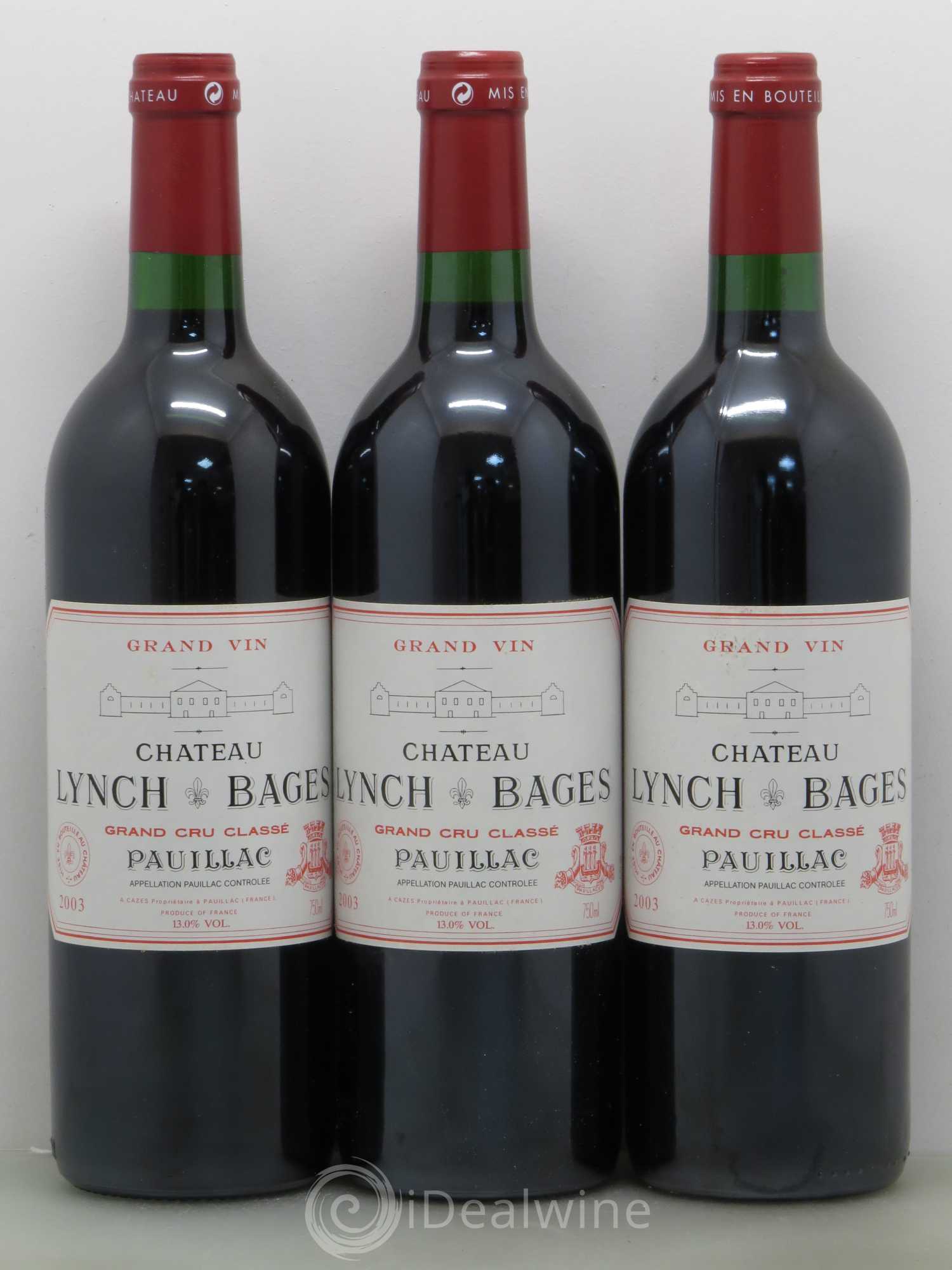 Château Lynch Bages 5ème Grand Cru Classé 2003 - Lot de 6 bouteilles - 2