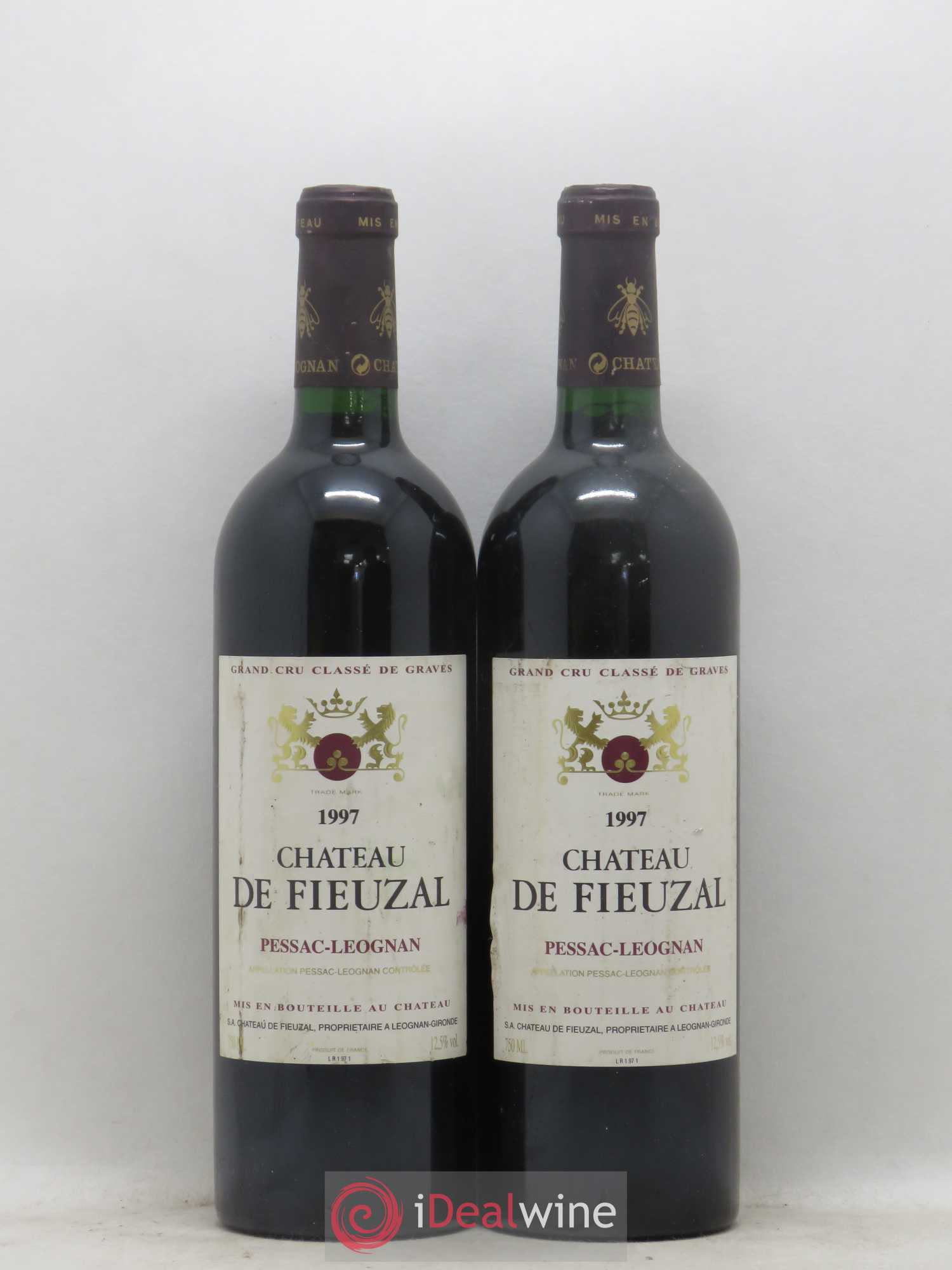 Château de Fieuzal Cru Classé de Graves 1997 - Lot de 2 bouteilles - 0