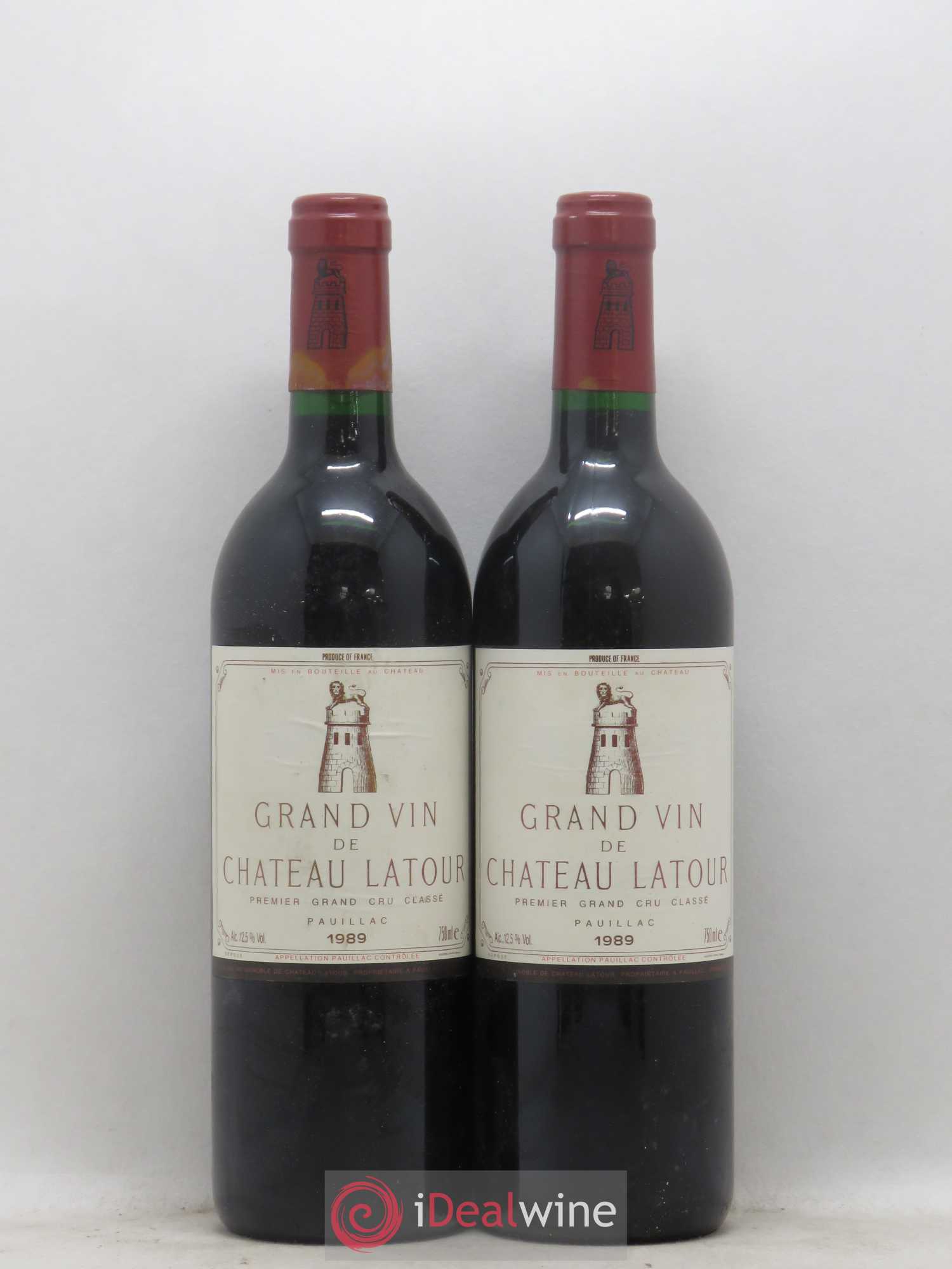 Château Latour 1er Grand Cru Classé 1989 - Lot de 2 bouteilles - 0