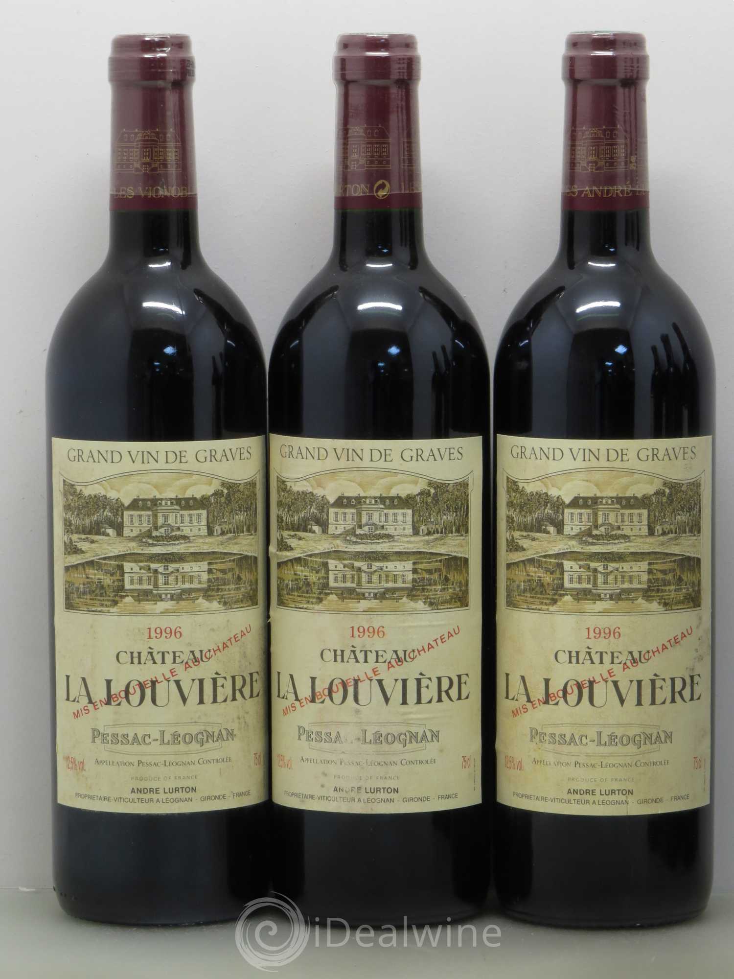 Château la Louvière 1996 - Lot de 6 bouteilles - 1