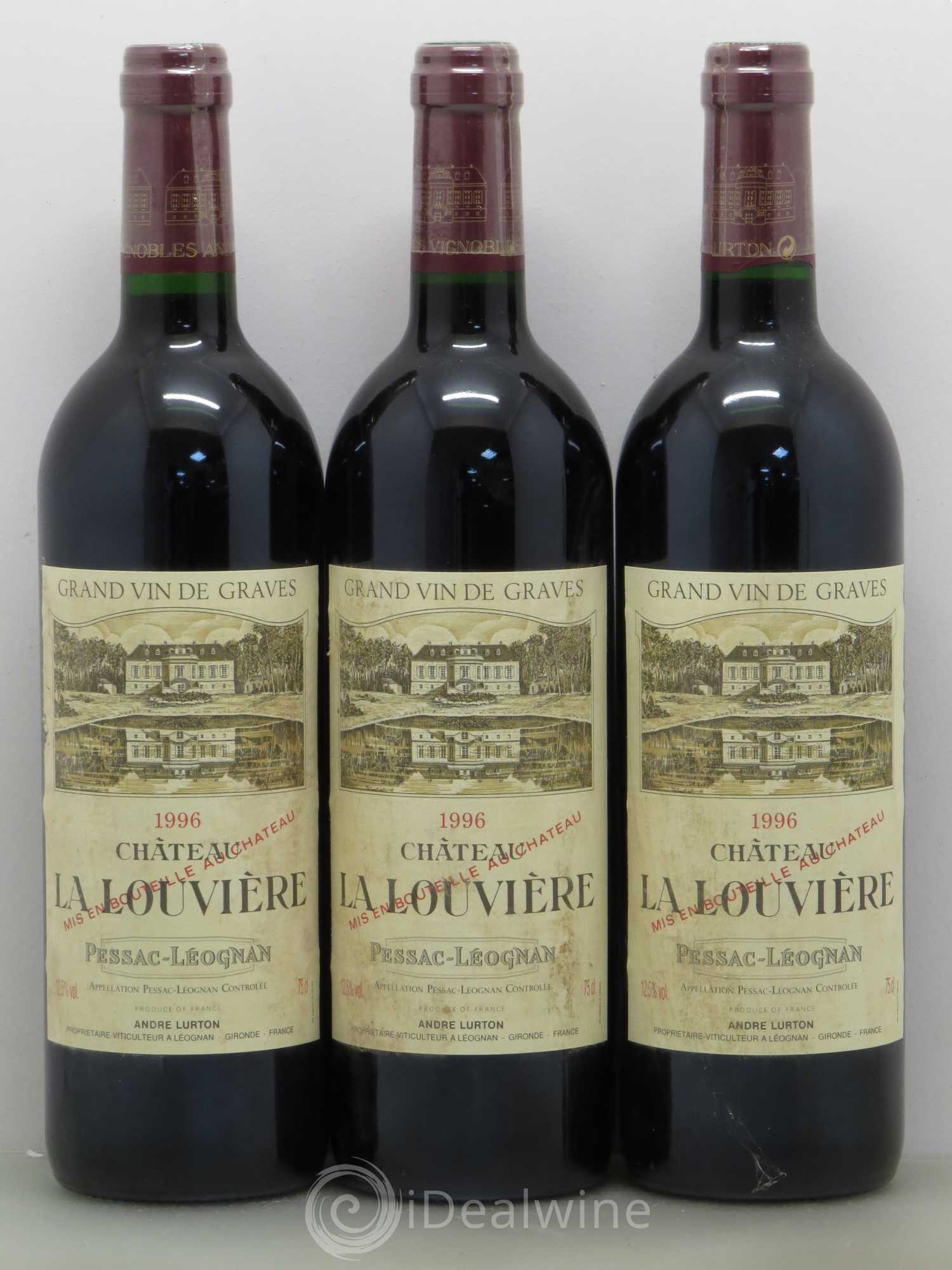 Château la Louvière 1996 - Lot de 6 bouteilles - 2