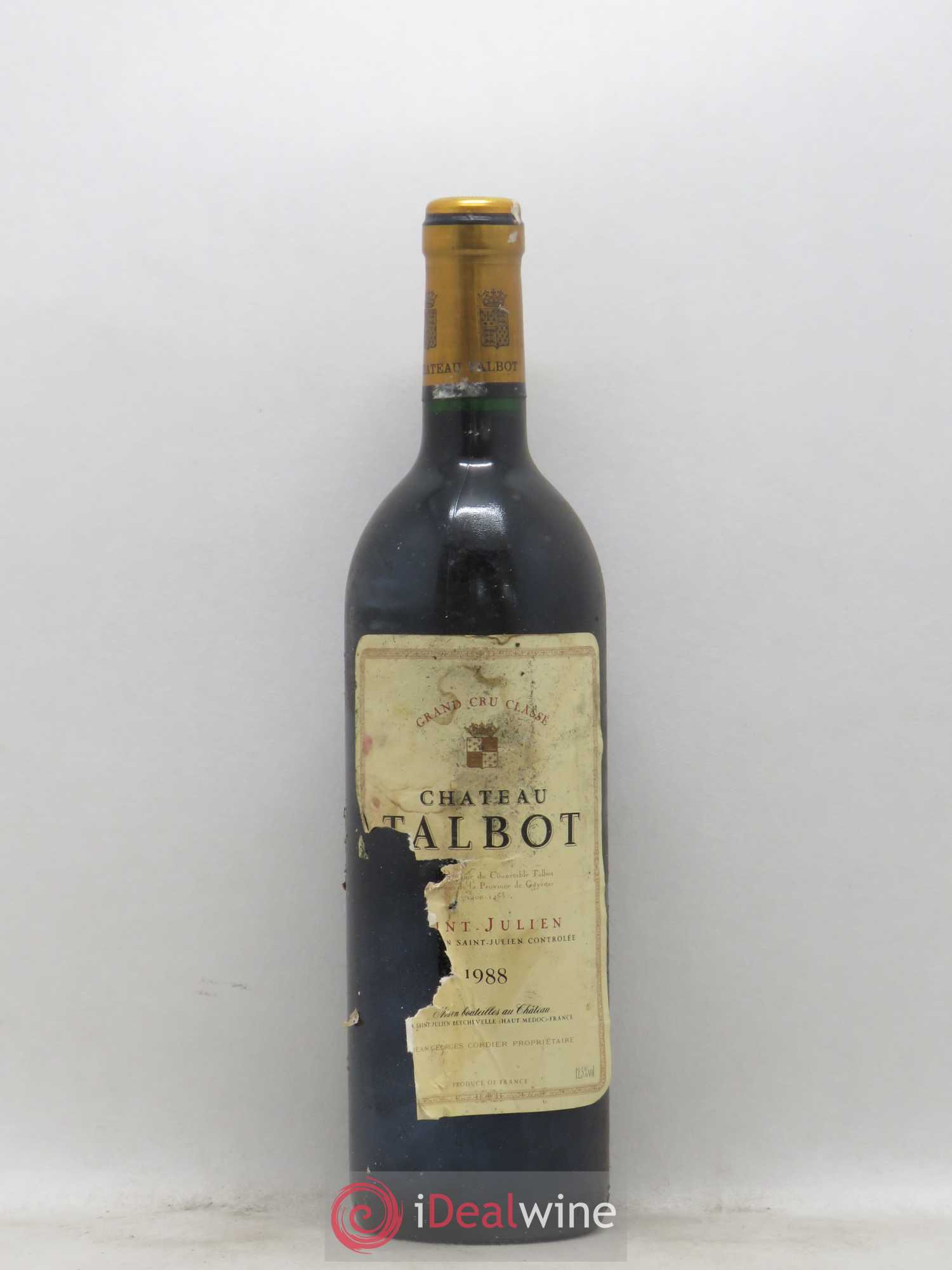 Château Talbot 4ème Grand Cru Classé 1988 - Lot de 1 bouteille - 0