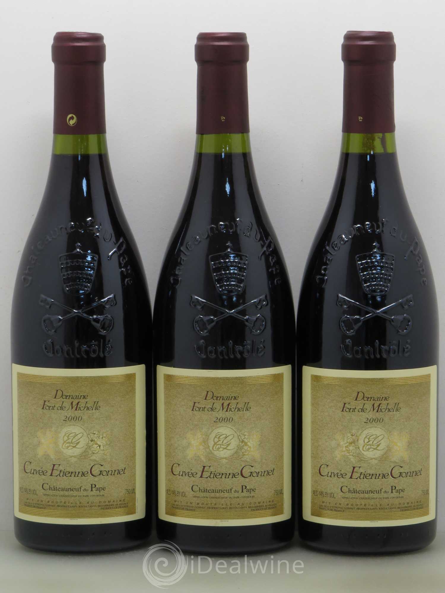 Châteauneuf-du-Pape Etienne Gonnet 2000 - Posten von 6 Flaschen - 2