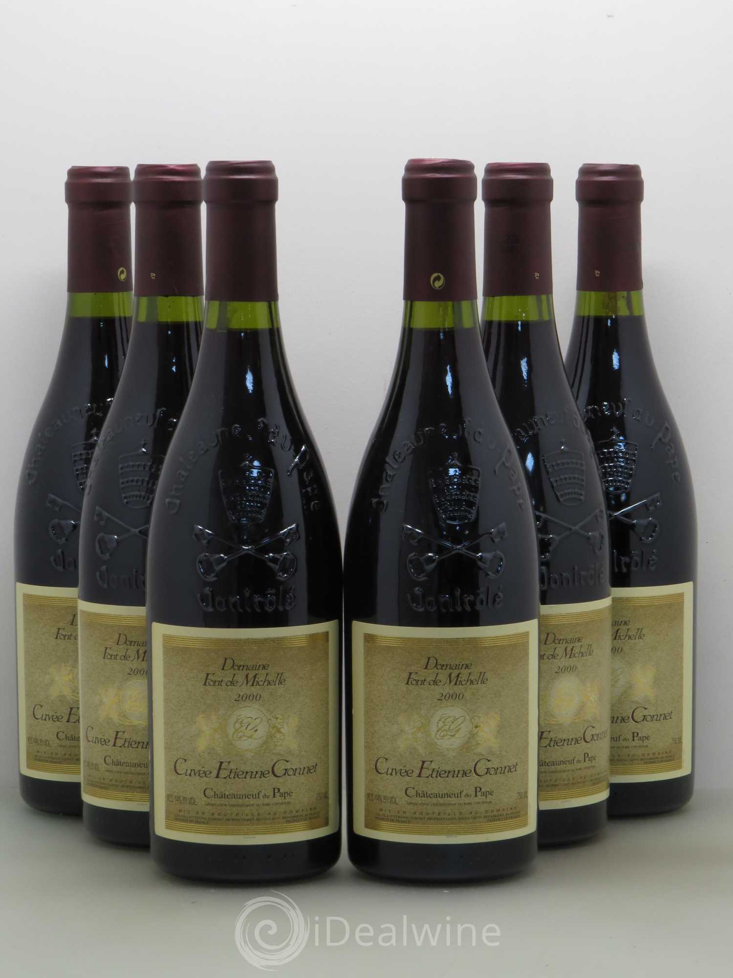Châteauneuf-du-Pape Etienne Gonnet 2000 - Posten von 6 Flaschen - 0