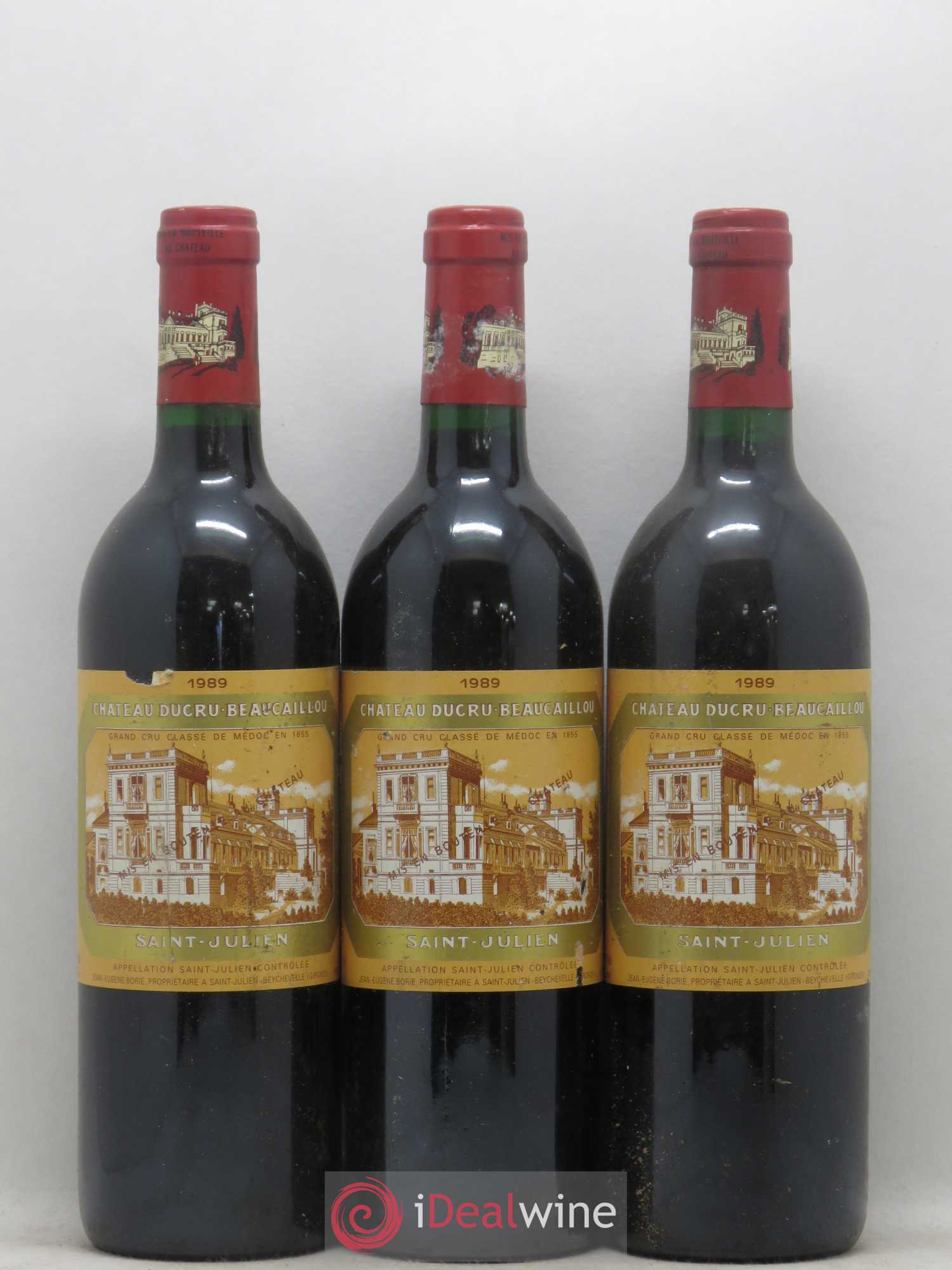 Château Ducru Beaucaillou 2ème Grand Cru Classé 1989 - Lot de 3 bouteilles - 0