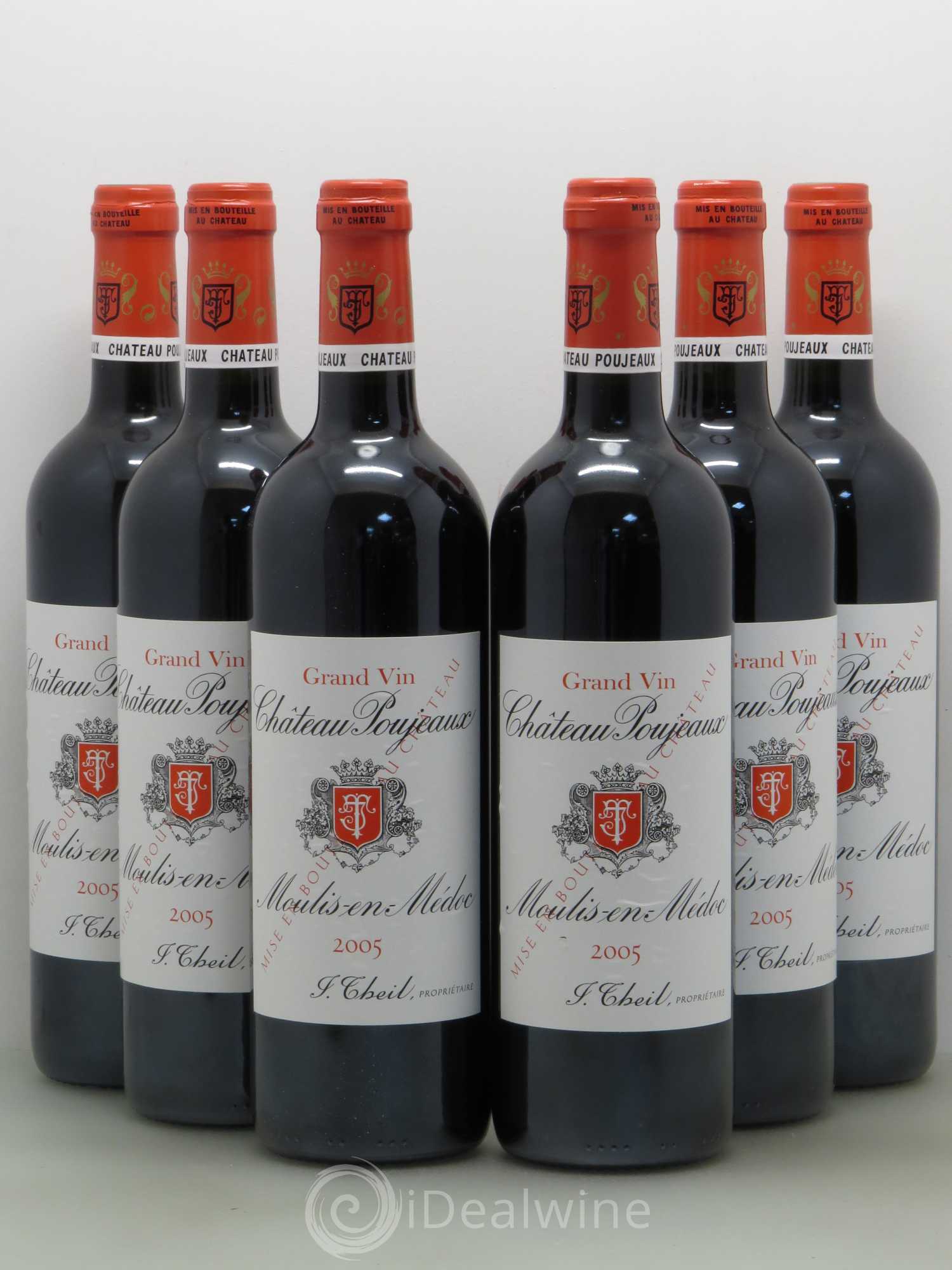 Château Poujeaux 2005 - Lot de 6 bouteilles - 0