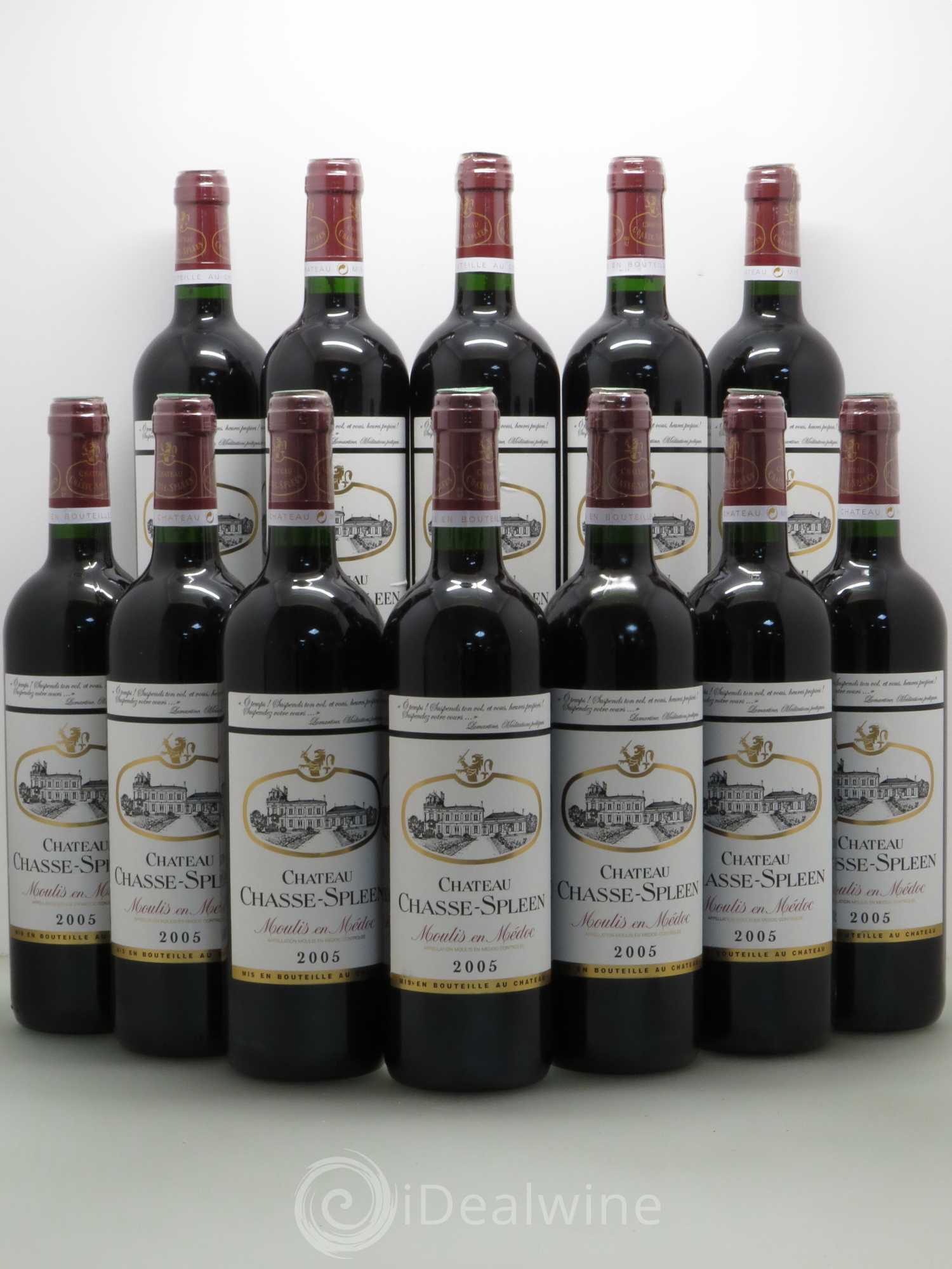 Château Chasse Spleen 2005 - Lot de 12 bouteilles - 0