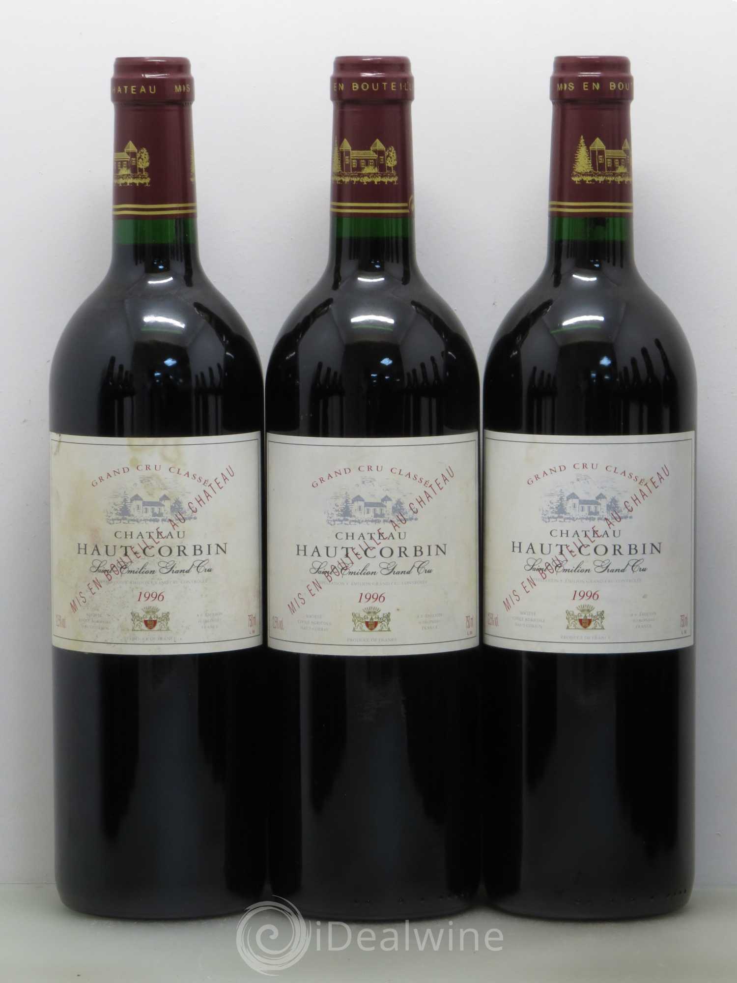 Château Haut Corbin Grand Cru 1996 - Lot de 12 bouteilles - 1