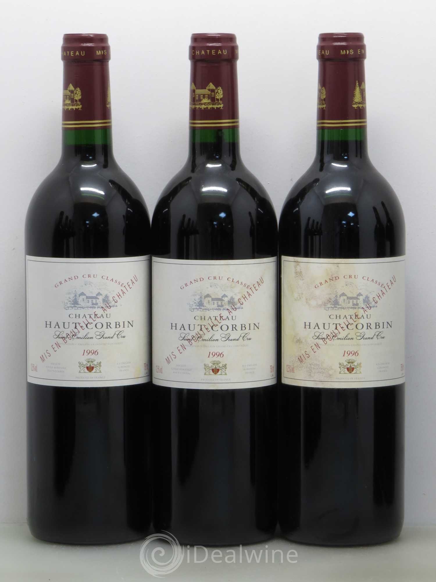 Château Haut Corbin Grand Cru 1996 - Lot de 12 bouteilles - 2