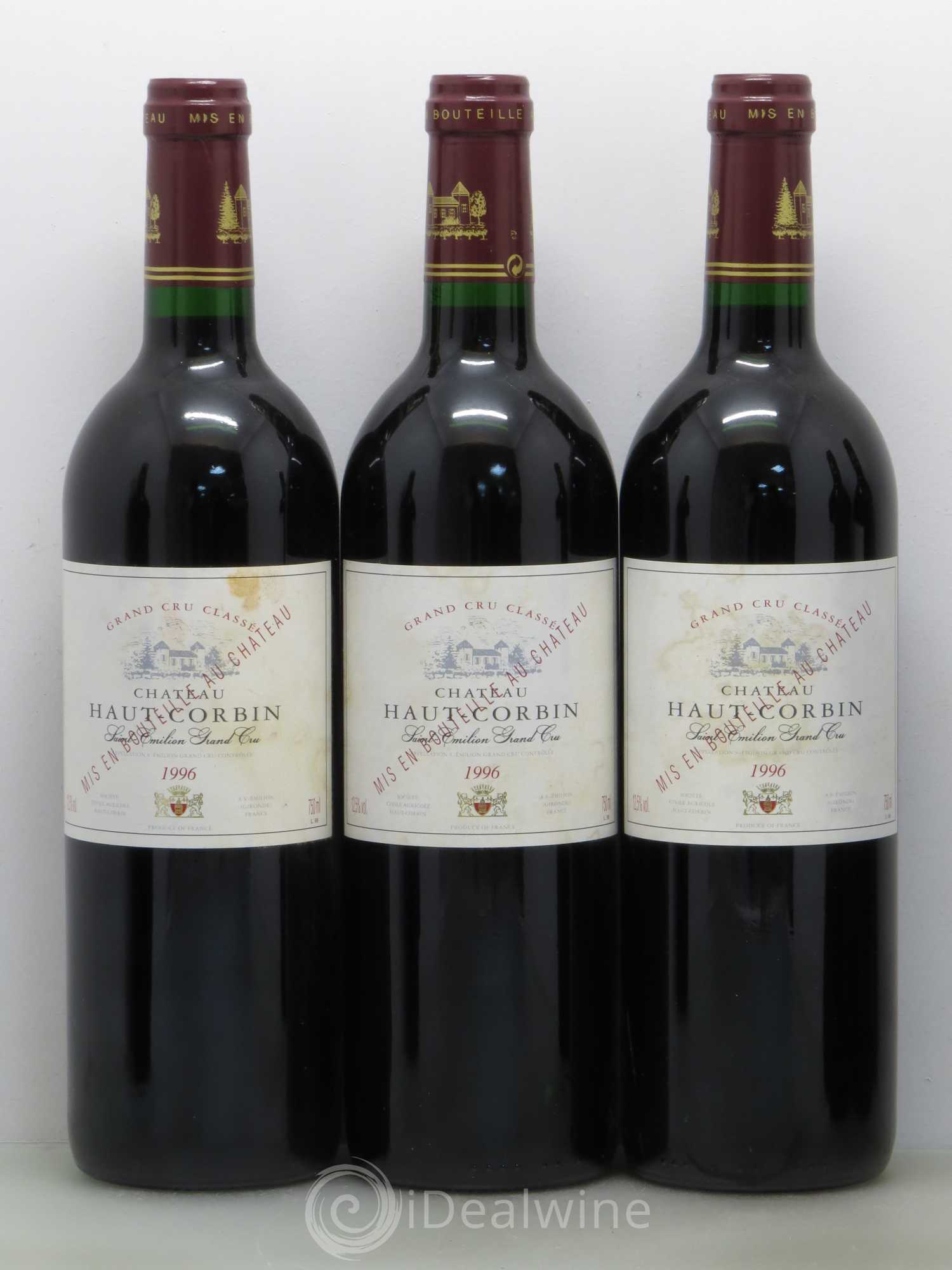 Château Haut Corbin Grand Cru 1996 - Lot de 12 bouteilles - 3