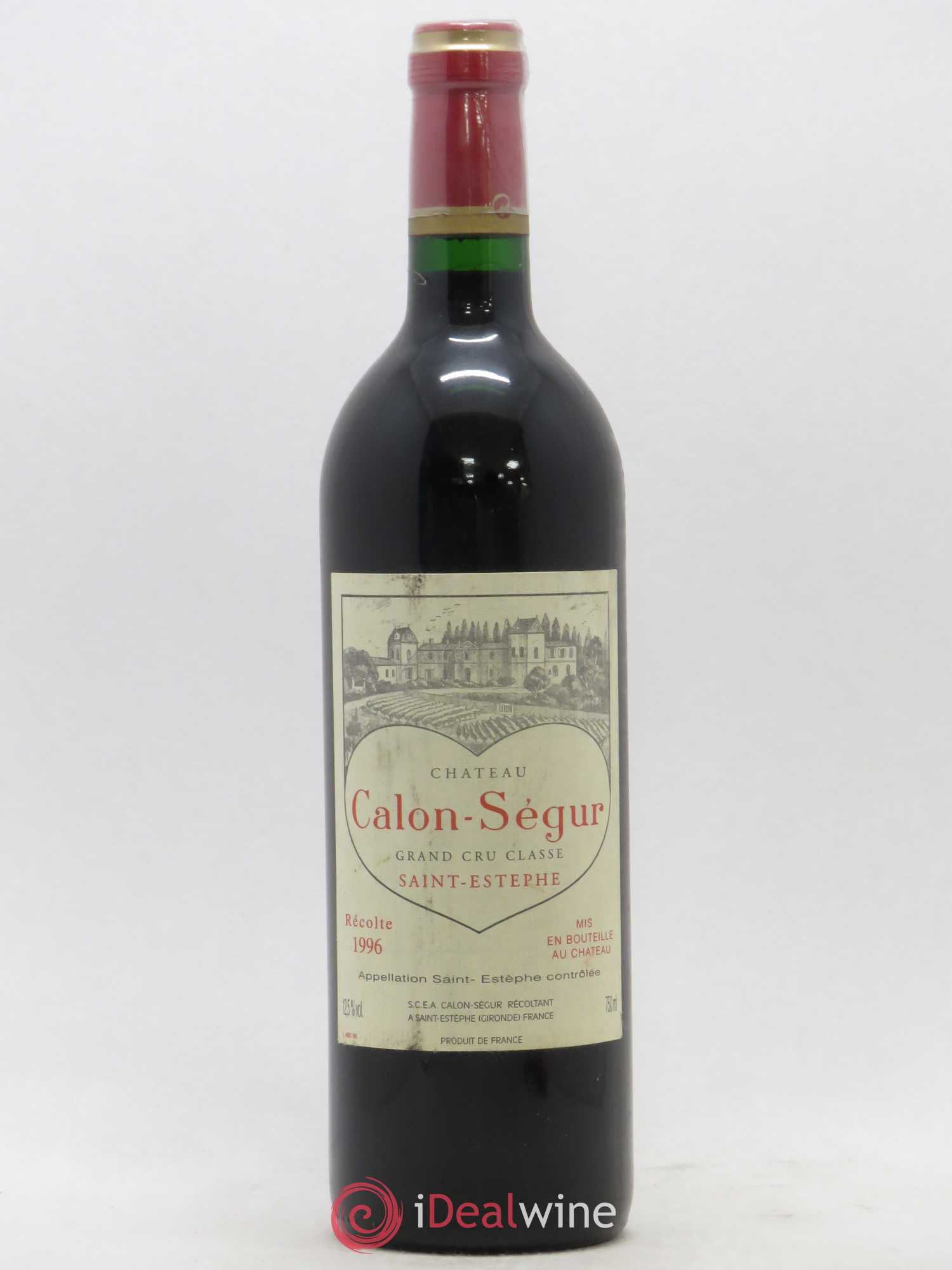 Château Calon Ségur 3ème Grand Cru Classé 1996 - Lot de 1 bouteille - 0