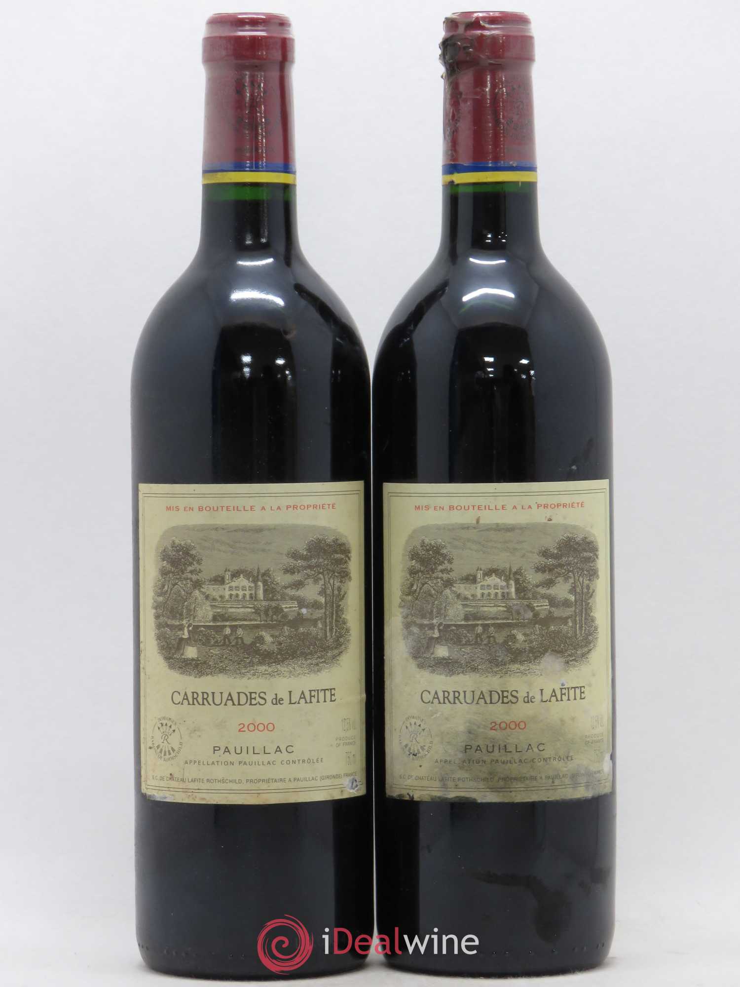 Carruades de Lafite Rothschild Second Vin 2000 - Lot of 2 bottles - 0