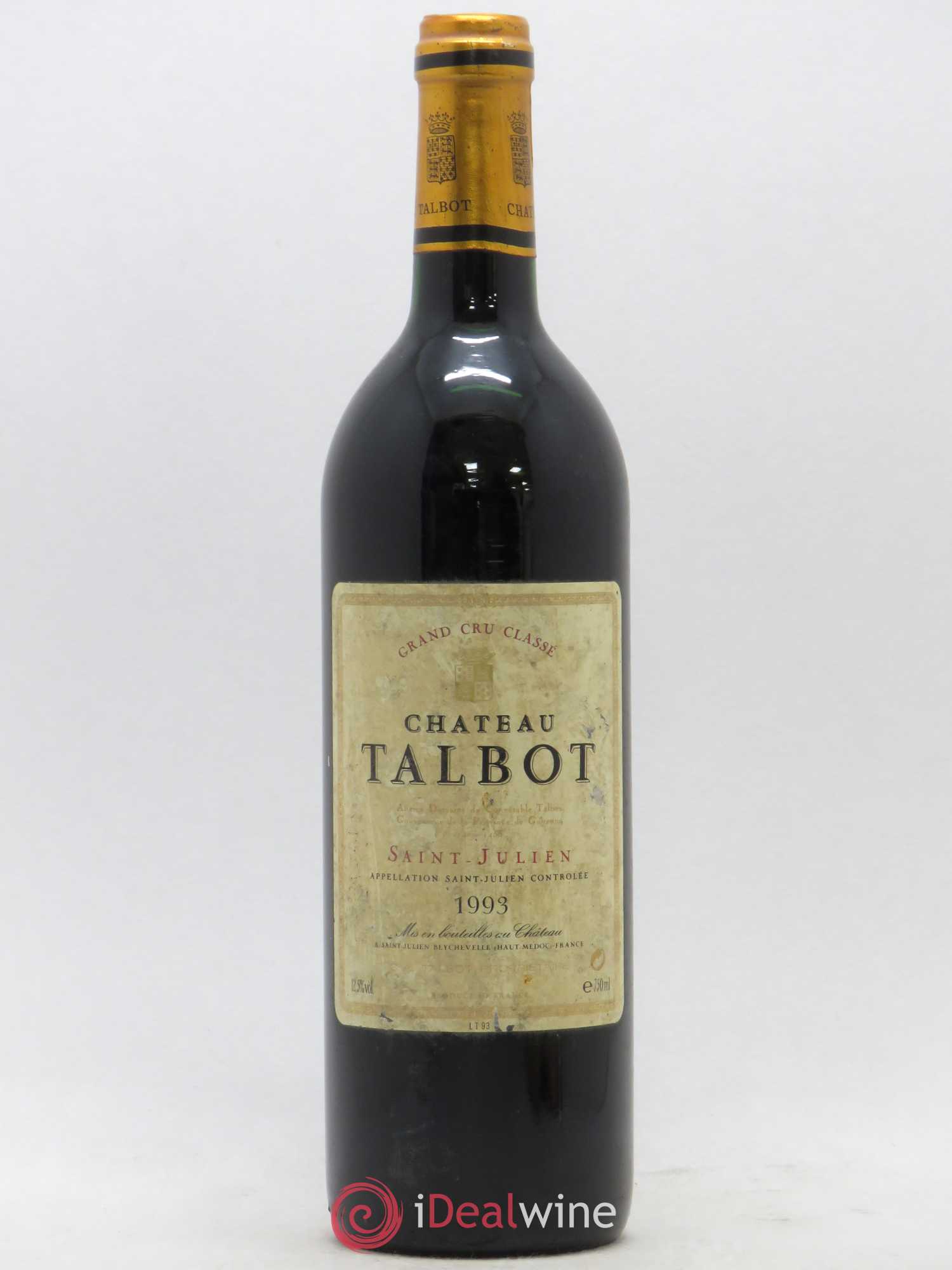 Château Talbot 4ème Grand Cru Classé 1993 - Lot de 1 bouteille - 0