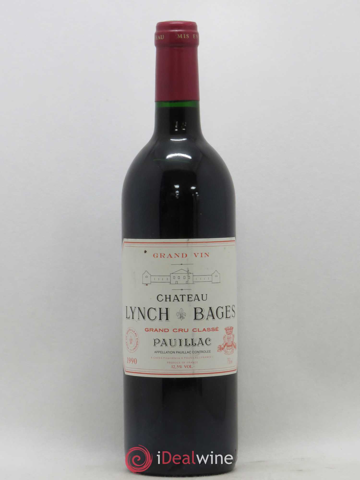 Château Lynch Bages 5ème Grand Cru Classé 1990 - Lot de 1 bouteille - 0