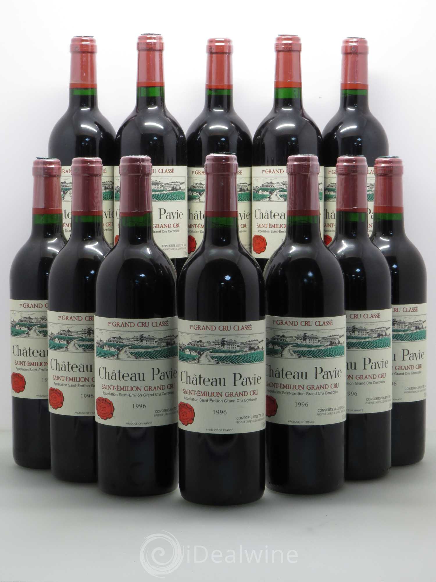 Château Pavie 1er Grand Cru Classé A 1996 - Lot de 12 bouteilles - 0