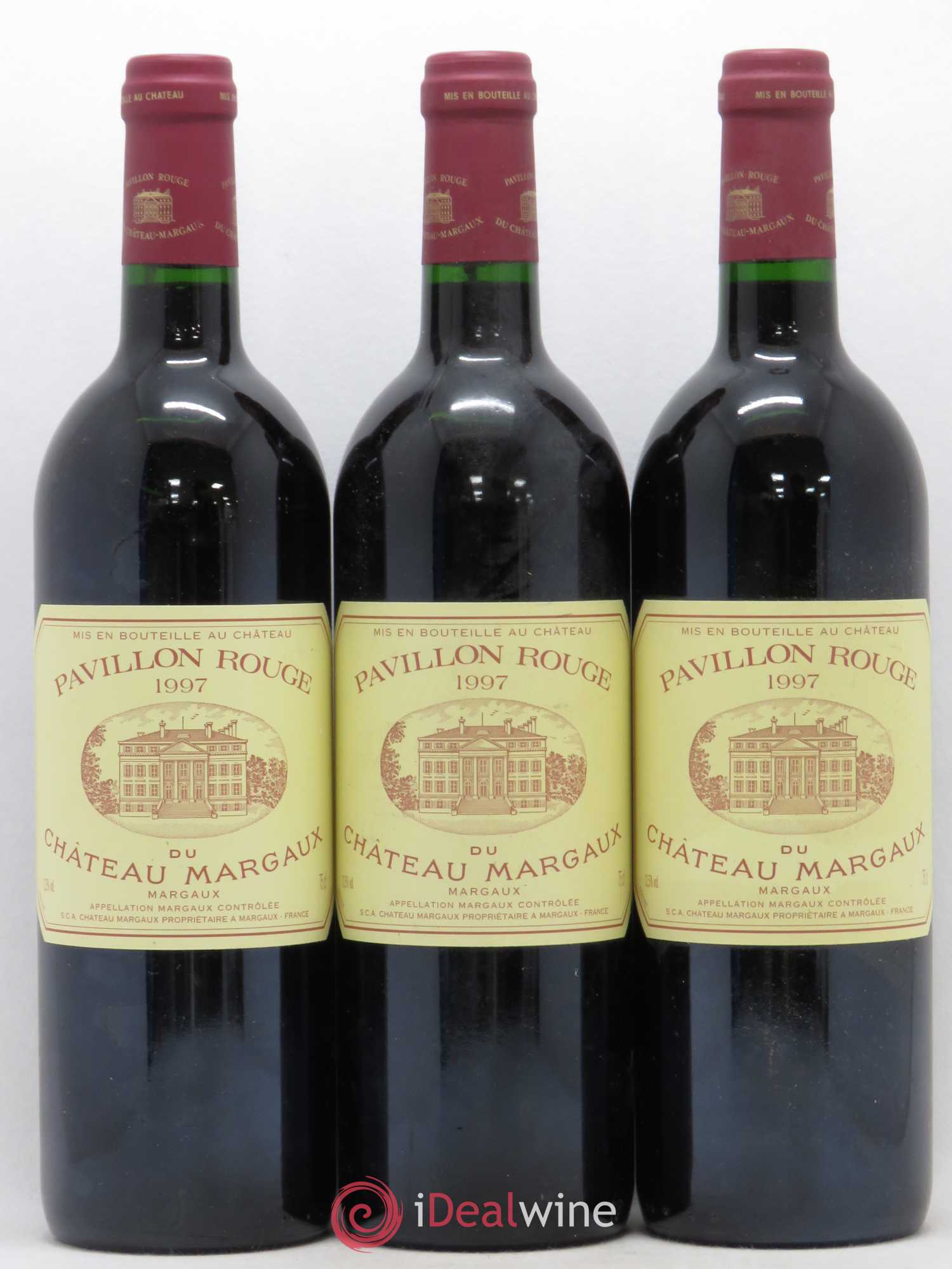 Pavillon Rouge du Château Margaux Second Vin 1997 - Lot de 3 bouteilles - 0