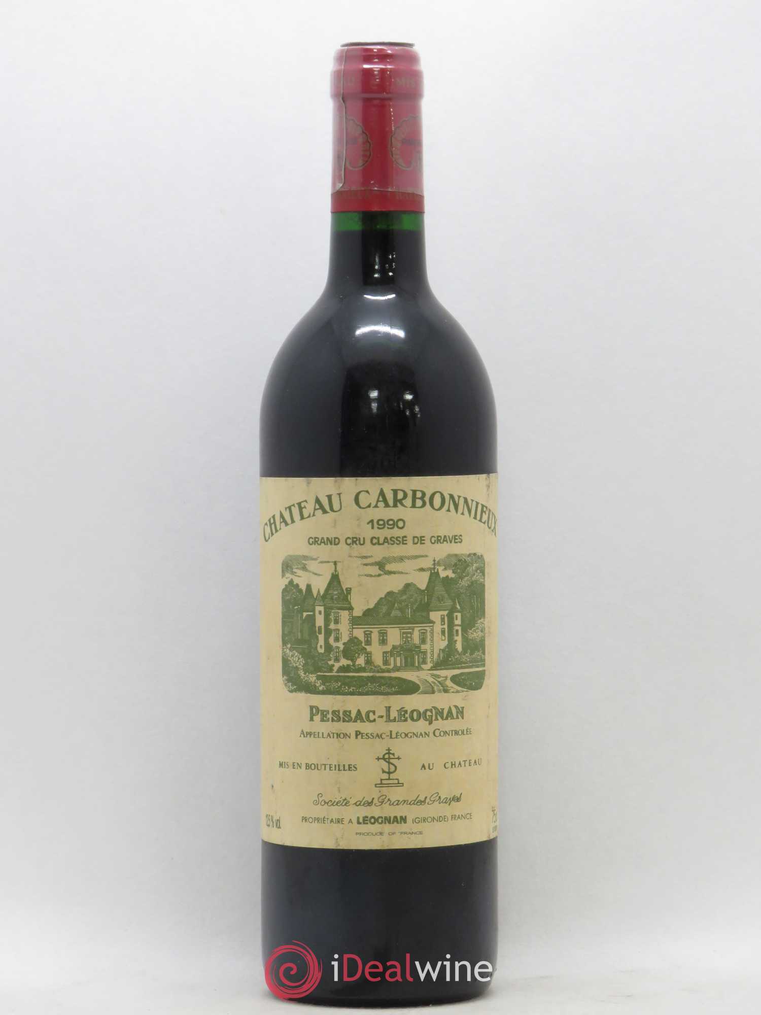 Château Carbonnieux Cru Classé de Graves 1990 - Lot de 1 bouteille - 0