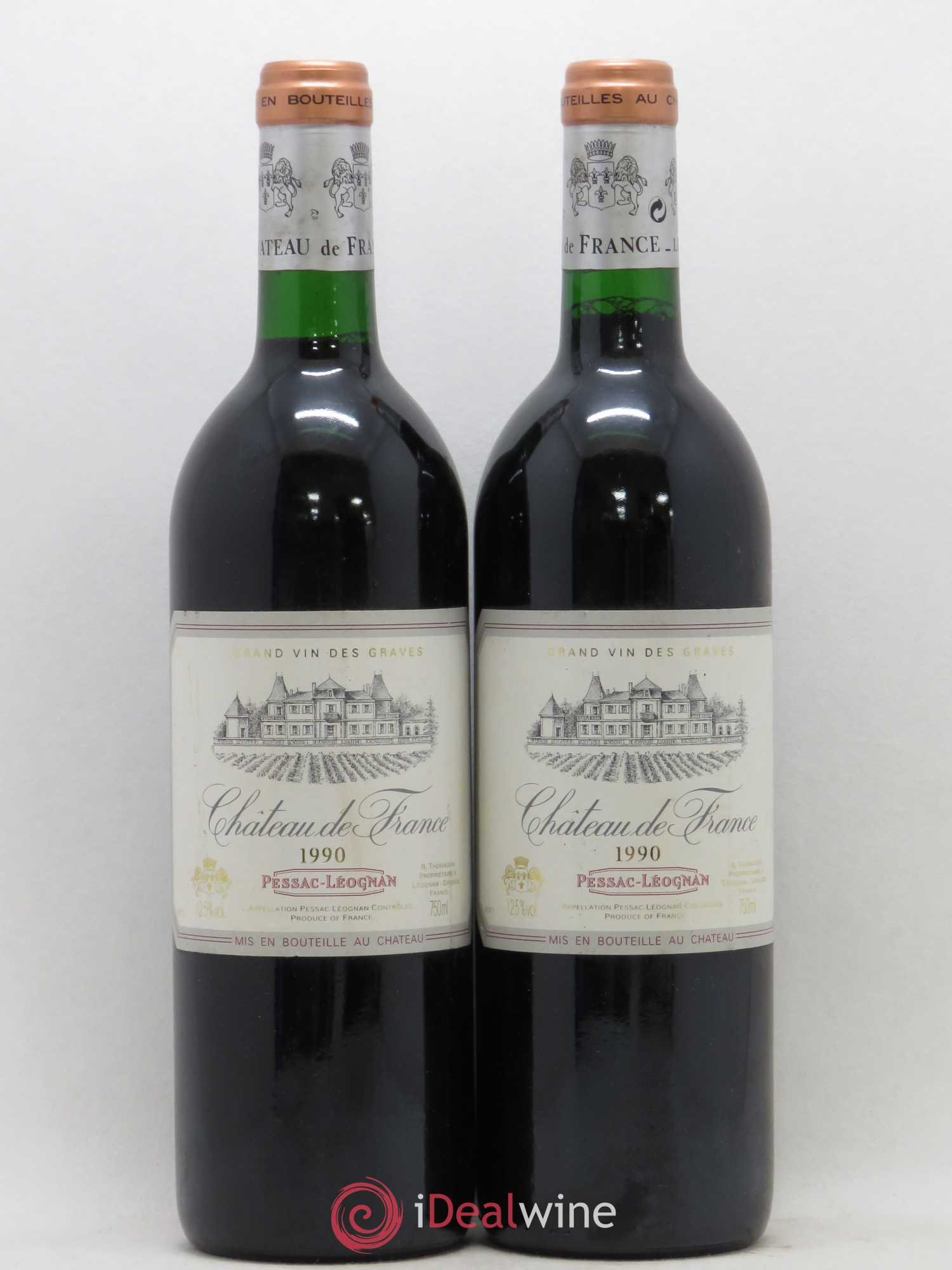 Château de France 1990 - Lot de 2 bouteilles - 0