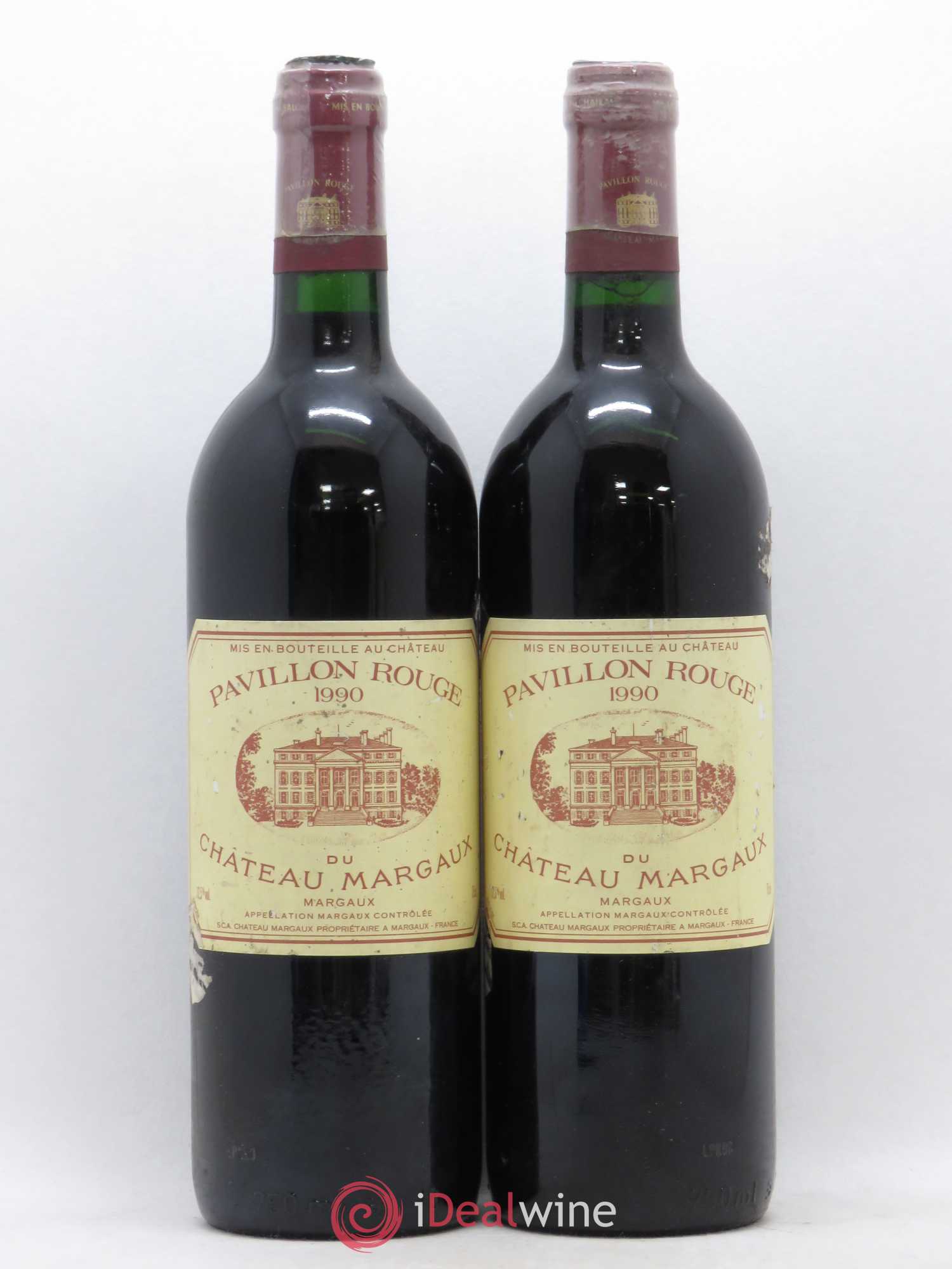 Pavillon Rouge du Château Margaux Second Vin 1990 - Lot de 2 bouteilles - 0