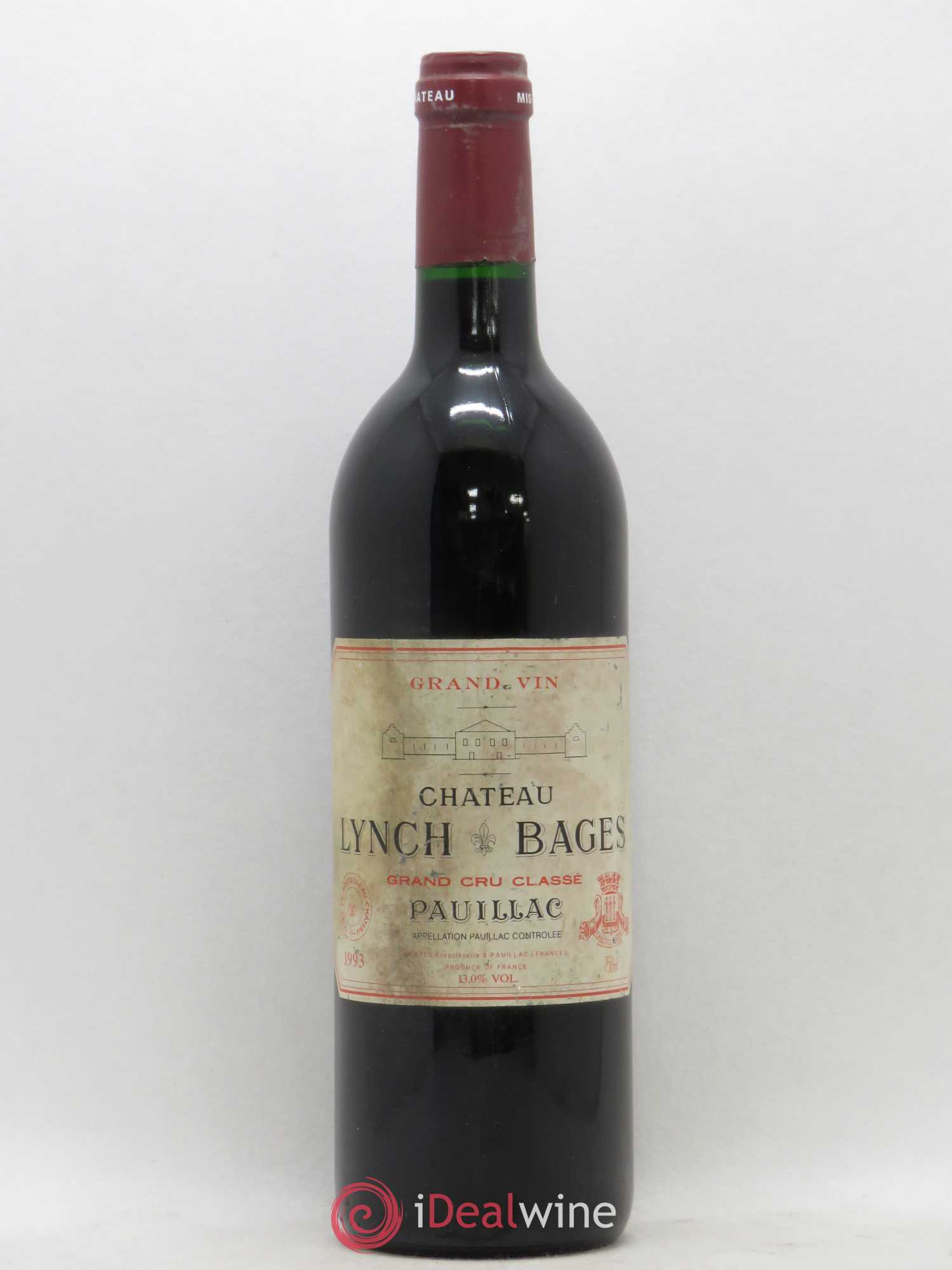 Château Lynch Bages 5ème Grand Cru Classé 1993 - Lot de 1 bouteille - 0