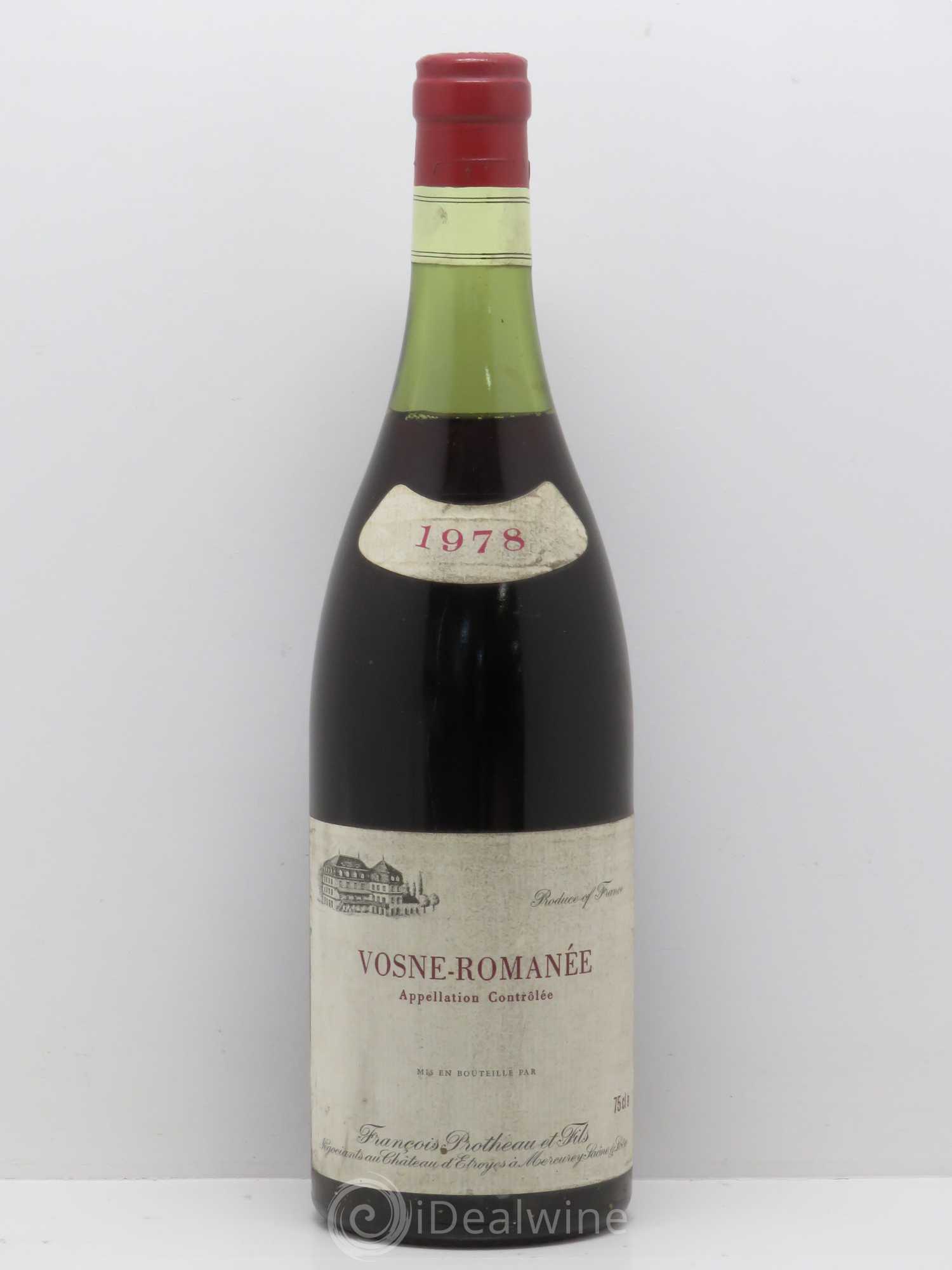 Vosne-Romanée Francois Brotheau - Chateau Etroyes 1978 - Posten von 1 Flasche - 0