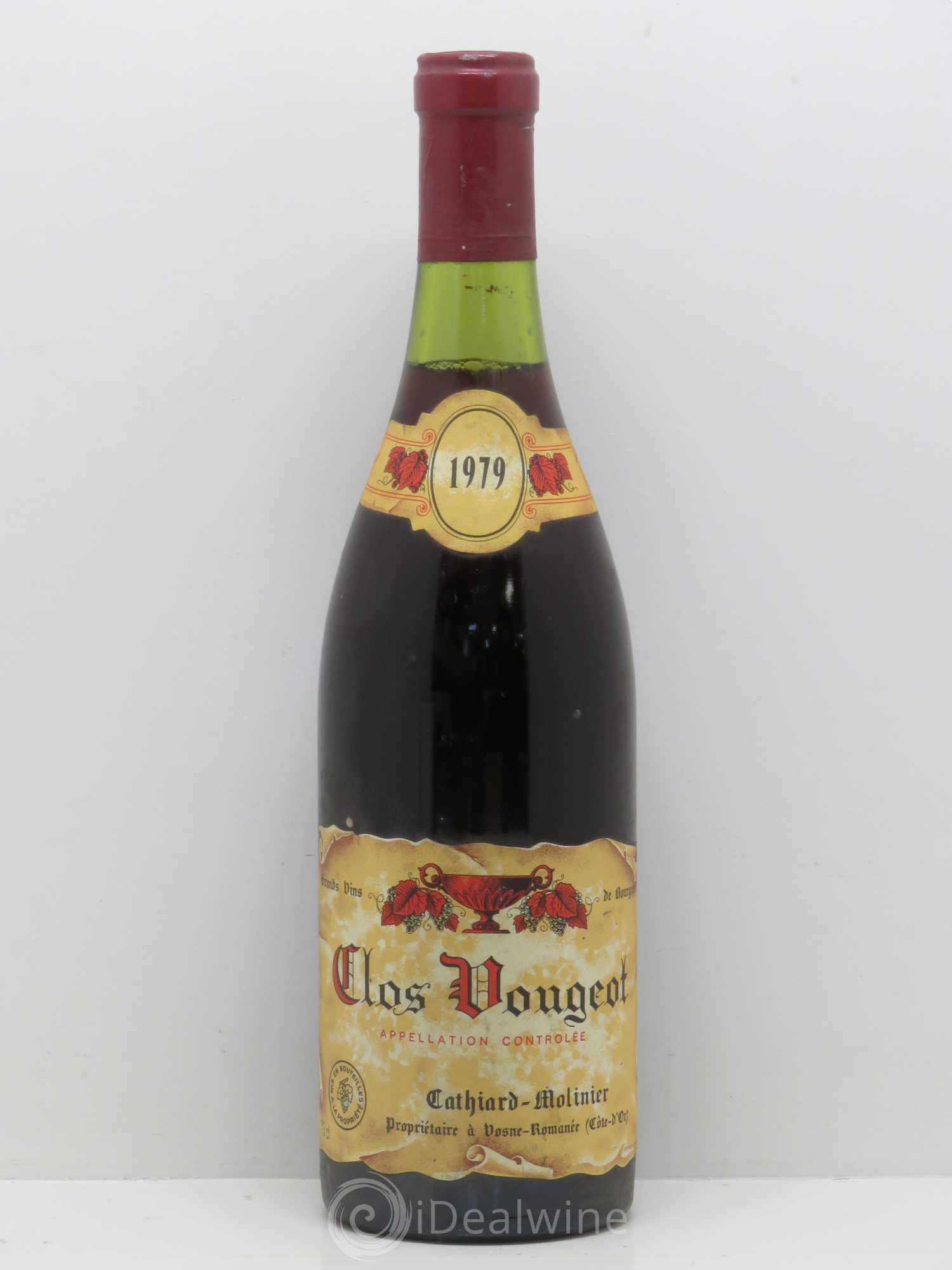Clos de Vougeot Grand Cru Cathiard Molinier 1979 - Lot de 1 bouteille - 0
