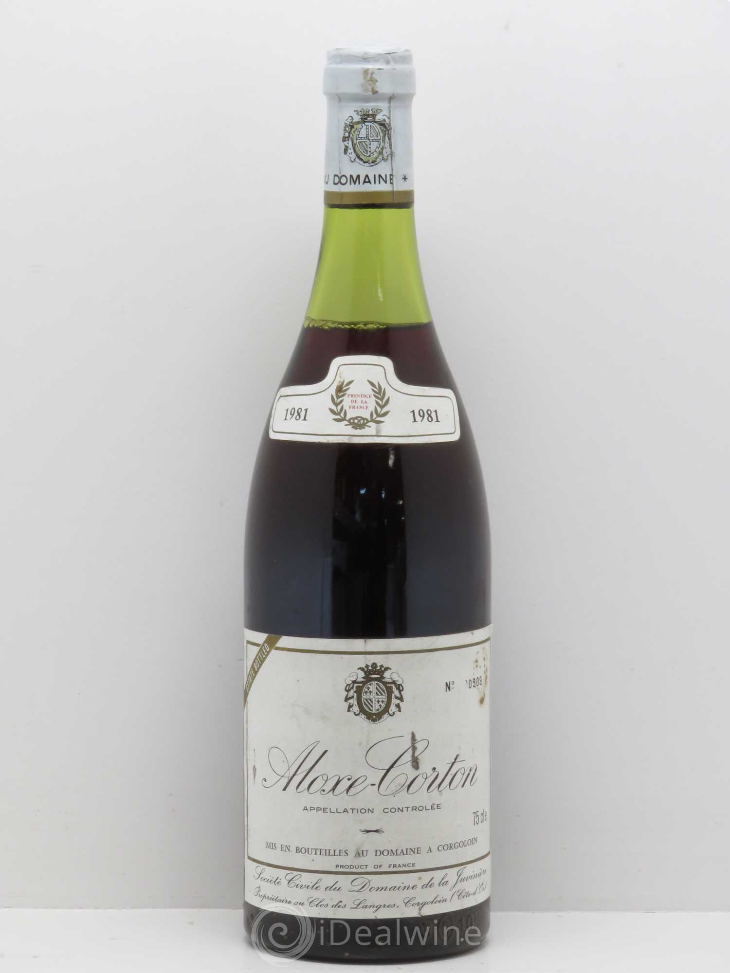 Aloxe-Corton Domaine de La Juviniere 1981 - Posten von 1 Flasche - 0