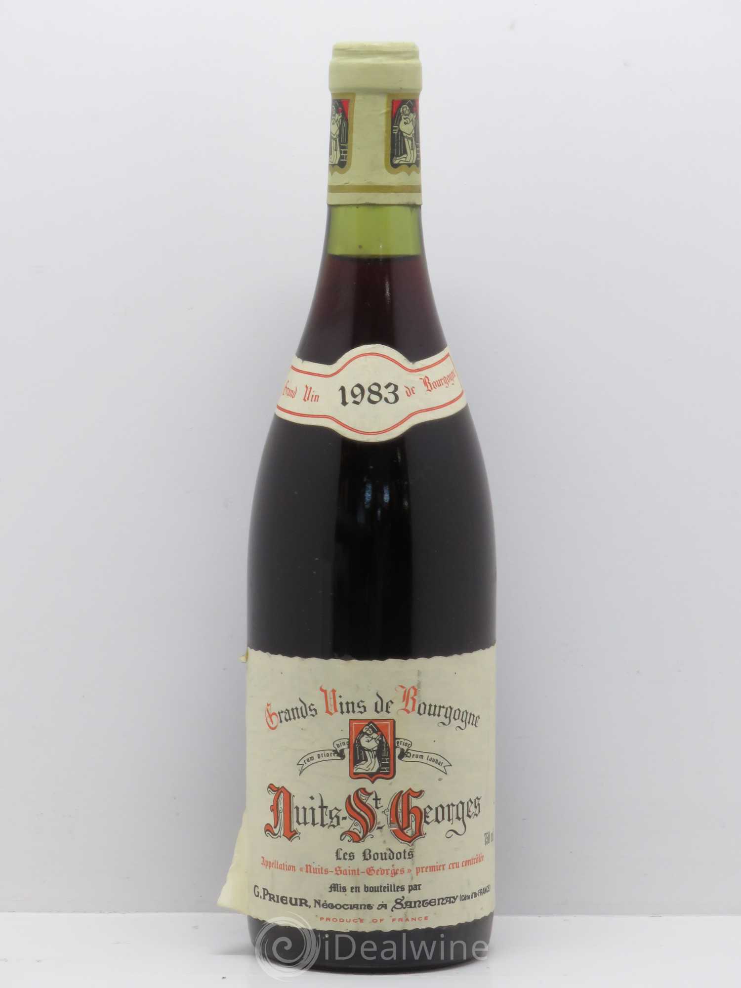 Nuits-Saint-Georges 1er Cru Les Boudots G. Prieur 1983 - Posten von 1 Flasche - 0