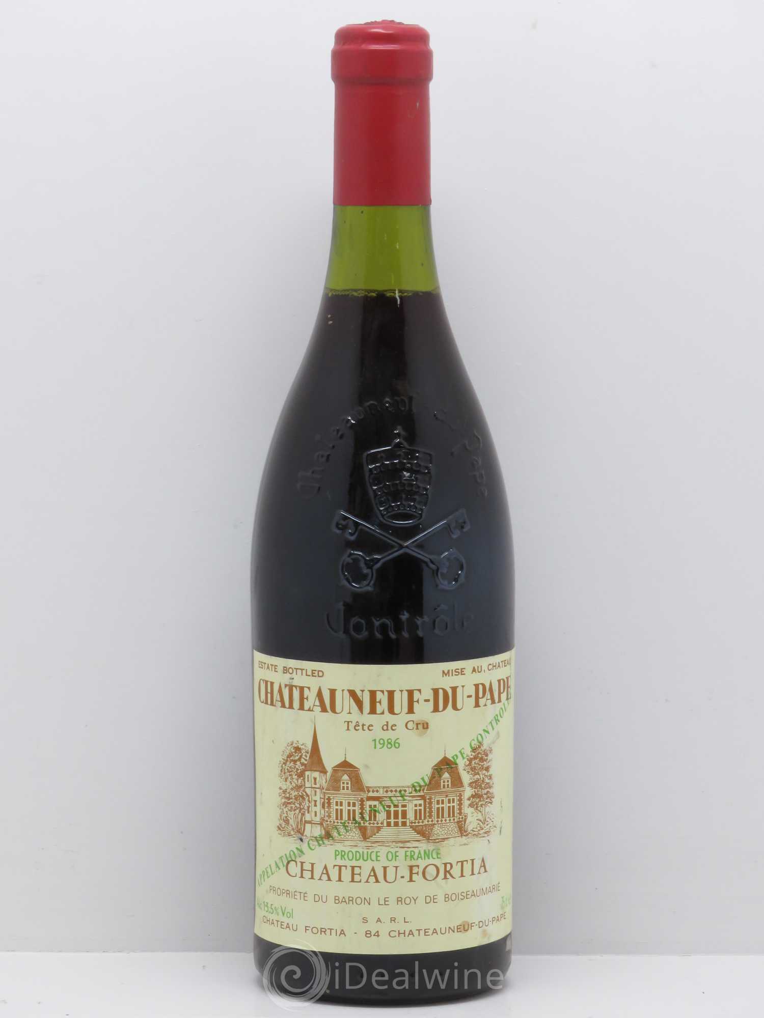 Châteauneuf-du-Pape Château Fortia Tête de Cru 1986 - Lot de 1 bouteille - 0