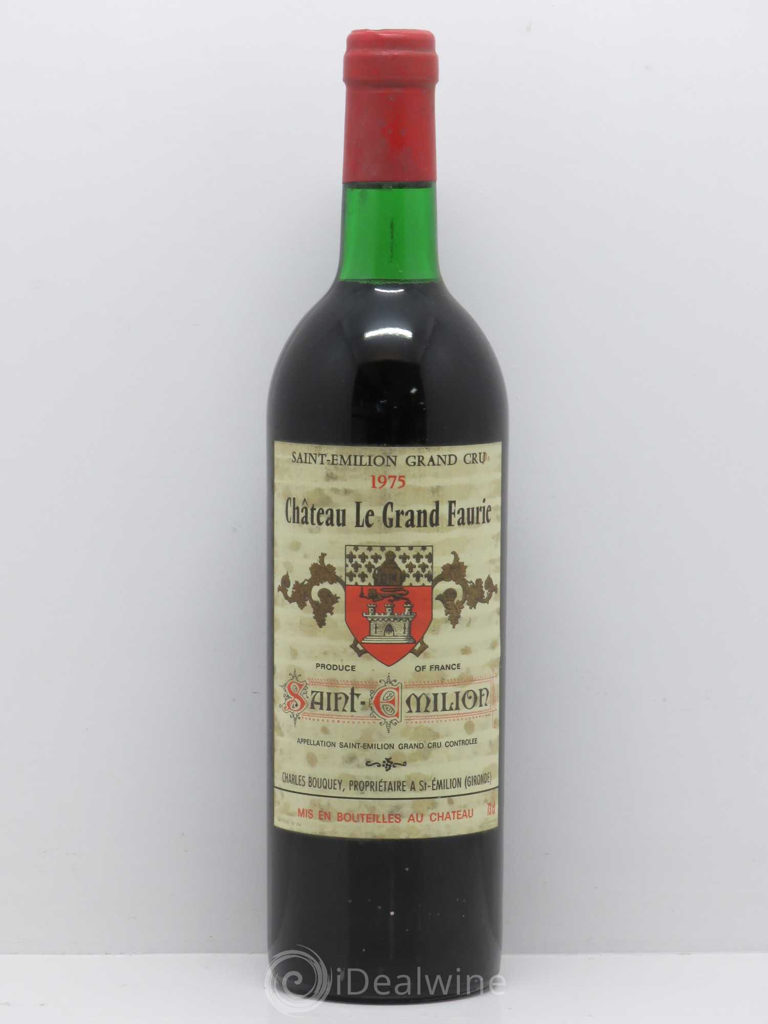 Saint-Émilion Chateau Le Grand Faurie 1975 - Posten von 1 Flasche - 0