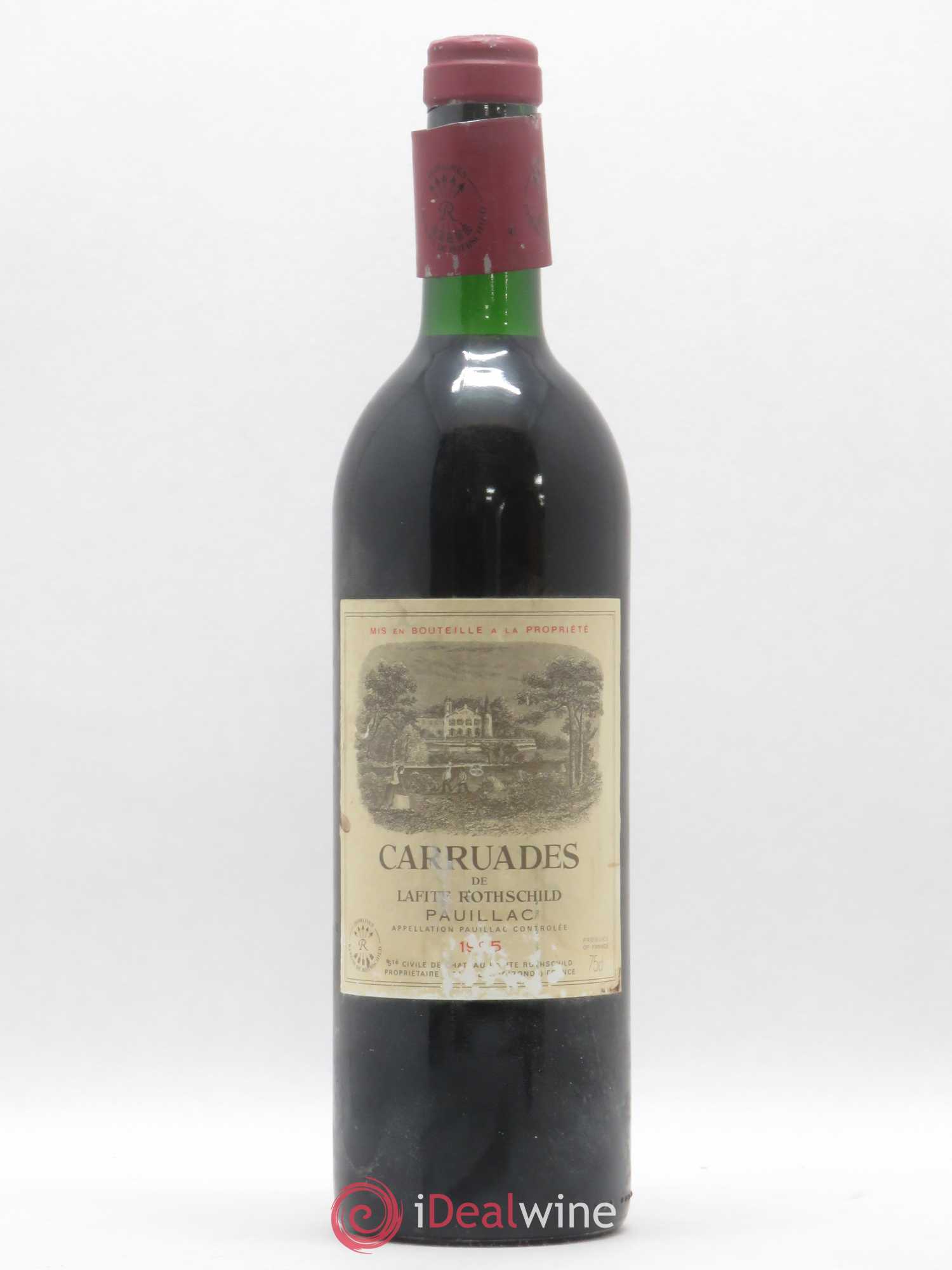 Carruades de Lafite Rothschild Second Vin 1985 - Lot de 1 bouteille - 0