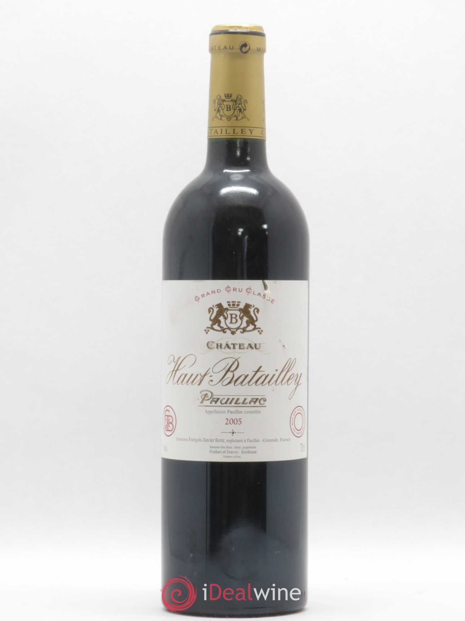 Château Haut Batailley 5ème Grand Cru Classé 2005 - Lot de 1 bouteille - 0