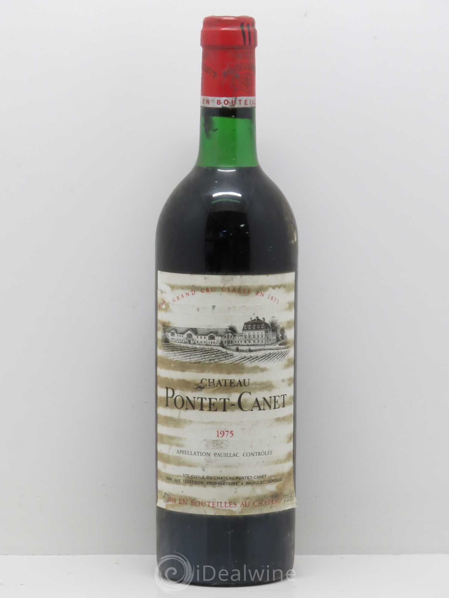 Château Pontet Canet 5ème Grand Cru Classé 1975 - Lot de 1 bouteille - 0