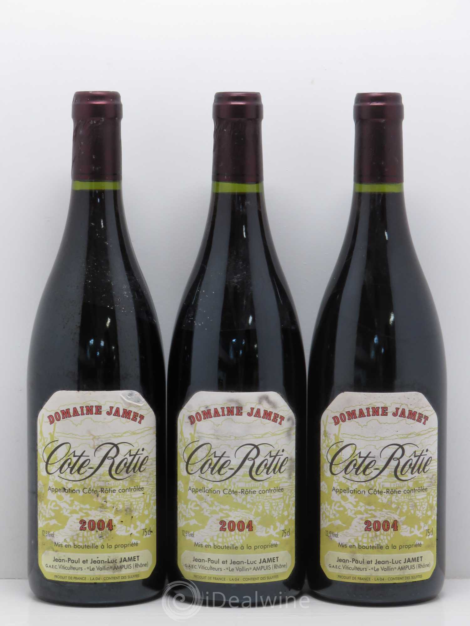 Côte-Rôtie Jamet (Domaine) 2004 - Lot de 3 bouteilles - 0