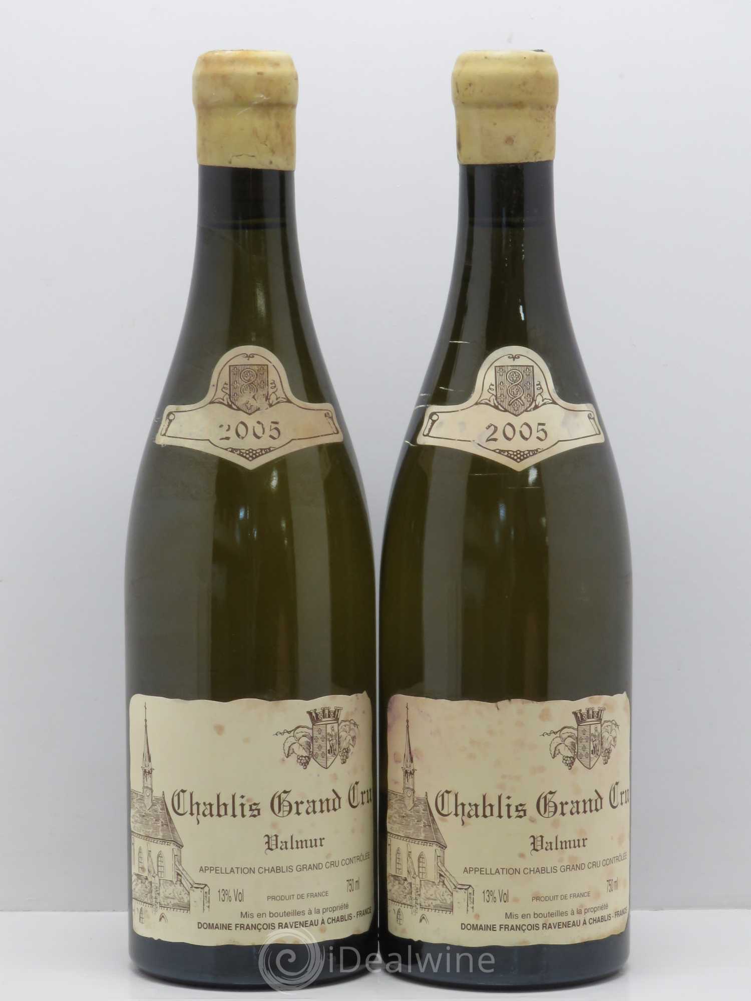 Chablis Grand Cru Valmur Raveneau (Domaine) 2005 - Lot de 2 bouteilles - 0